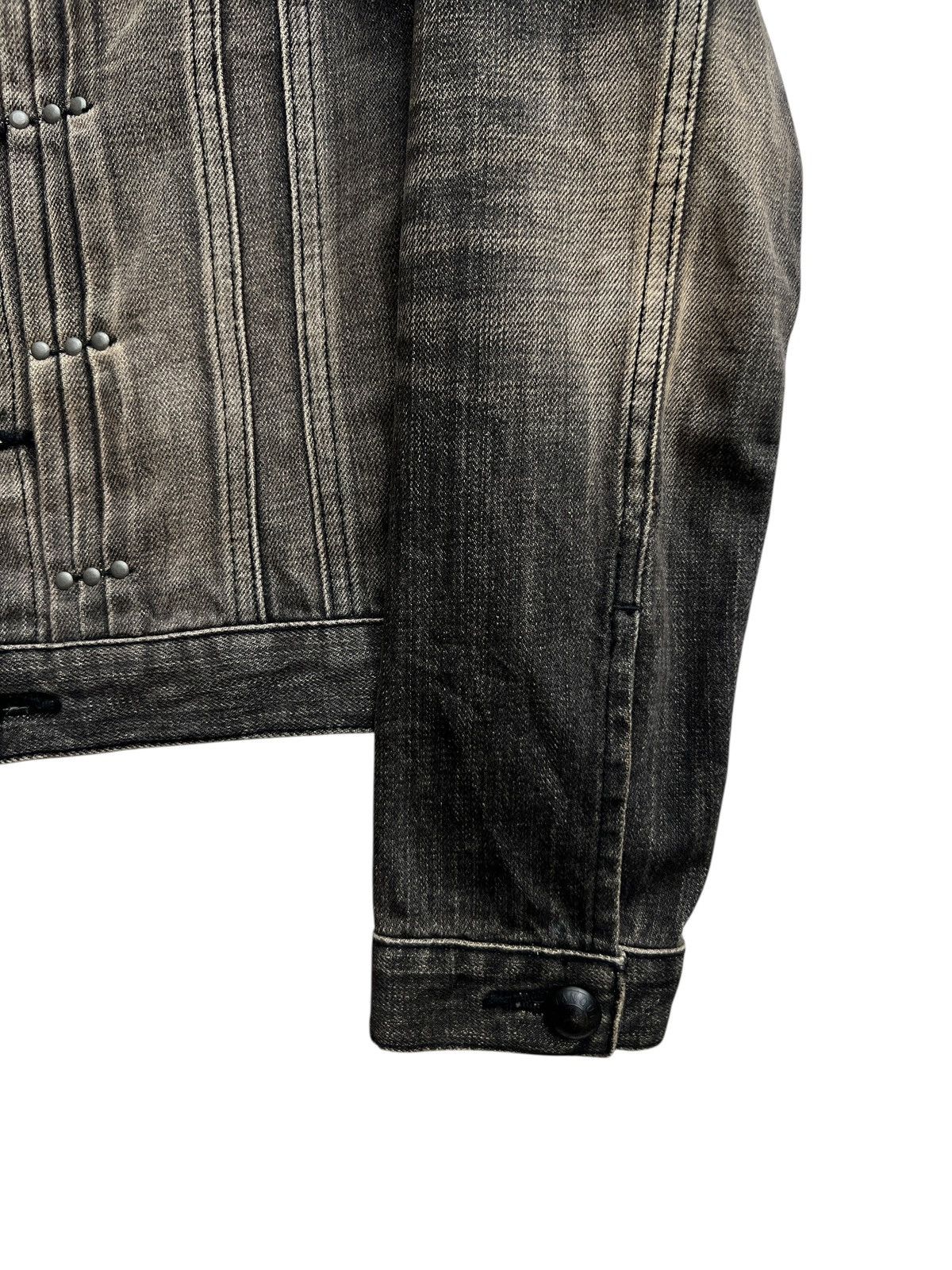 Vanquish Vanquish Japan Distressed Sunfaded Gothic Black Denim Jacket Size US S / EU 44-46 / 1 - 5 Thumbnail