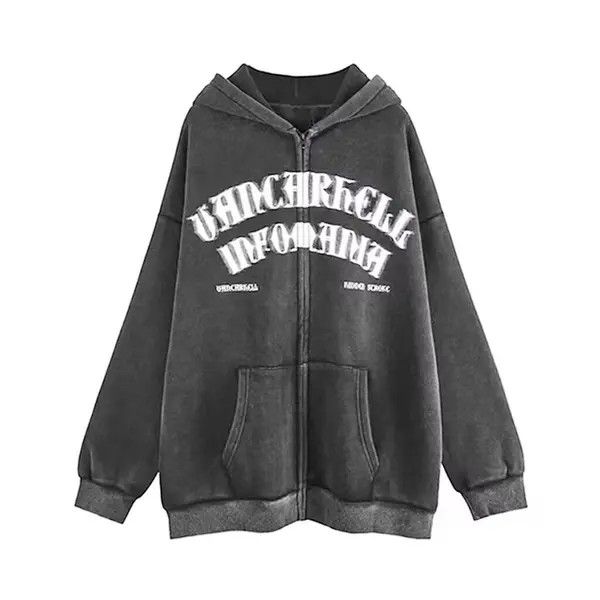 VIBE #17 Graphic Hoodie Sweetshirt Oversized Gothic Dark Punk Size US L / EU 52-54 / 3 - 5 Thumbnail