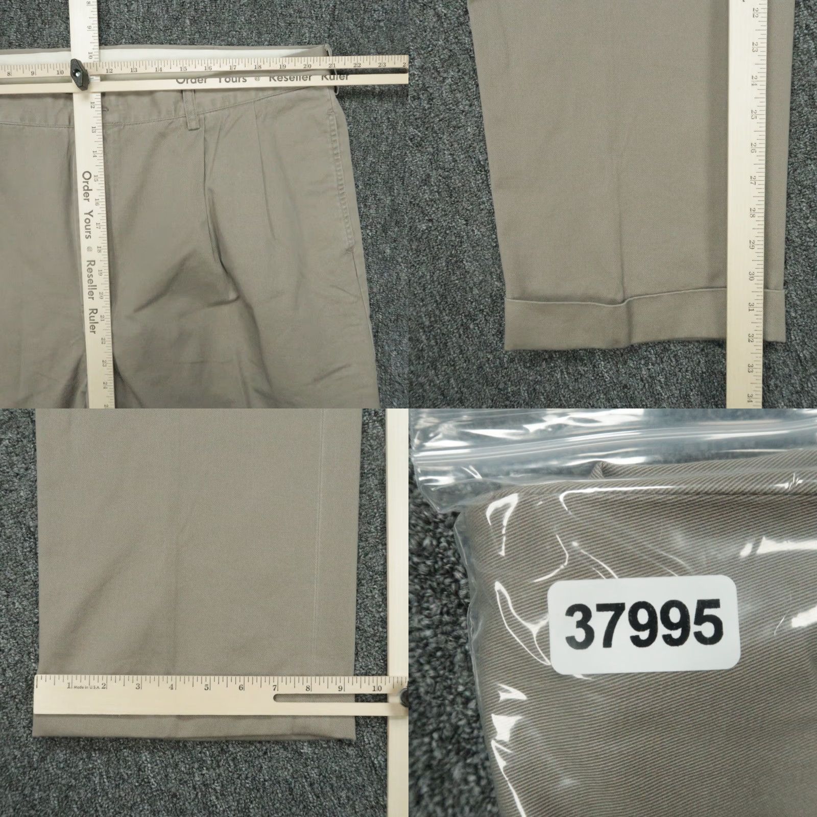Polo Ralph Lauren Polo Ralph Lauren Pants Men 42x32 Brown Classic Fit Chino Pleated Cuffed NWT Vinyl? Size US XL / EU 56 / 4 - 8 Thumbnail