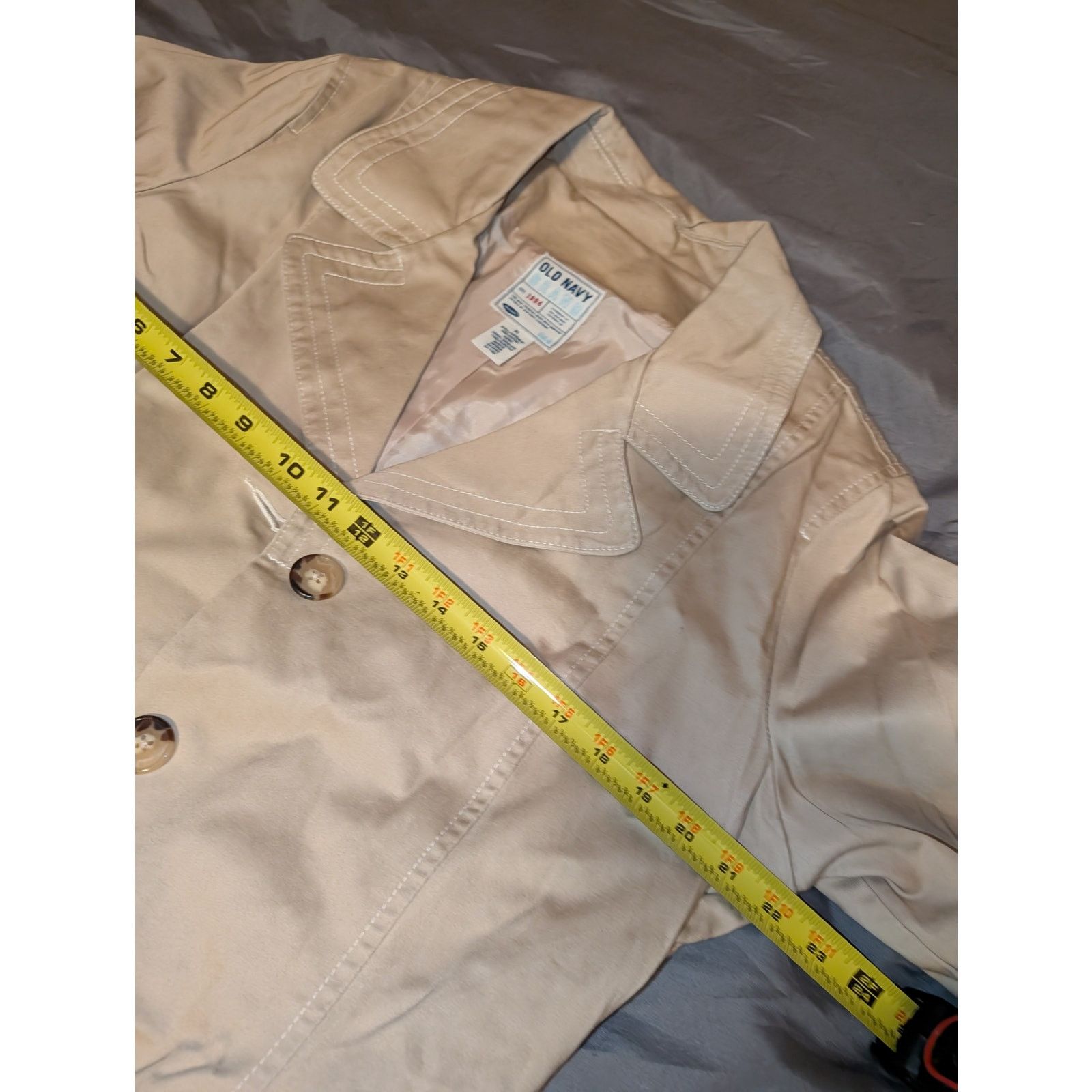 Old Navy Old Navy Belted Trench Coat XL Beige Women's Size XL / US 12-14 / IT 48-50 - 5 Thumbnail