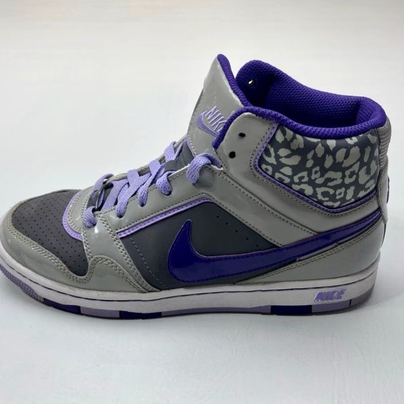 Nike Nike Prestige 3 High Top Shoes 574686-055 Women Size 8 Gray Purple Leopard - Nike Prestige 3 Sneakers Womens 8 Gray Leopard Purple Size M / US 6-8 / IT 42-44 - 7 Thumbnail