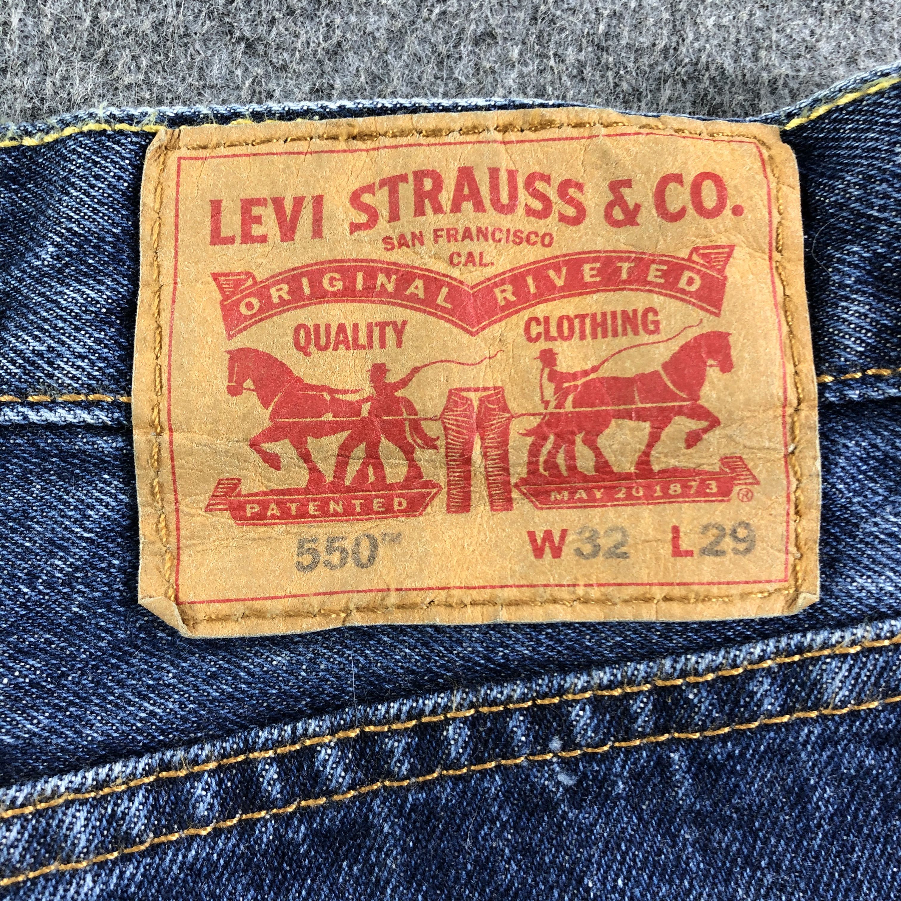 Levi's Vintage Blue Wash Levis 550 Jeans-J3169 Size US 32 / EU 48 - 5 Thumbnail