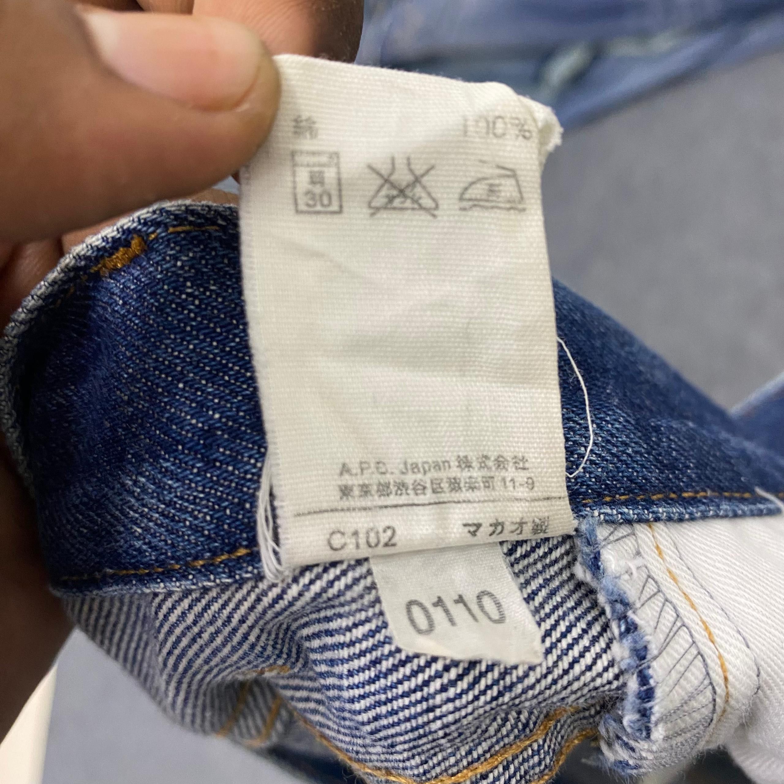 A.P.C. 💥Best Offer💥Vintage Apc Distressed Denim Size US 31 - 15 Thumbnail