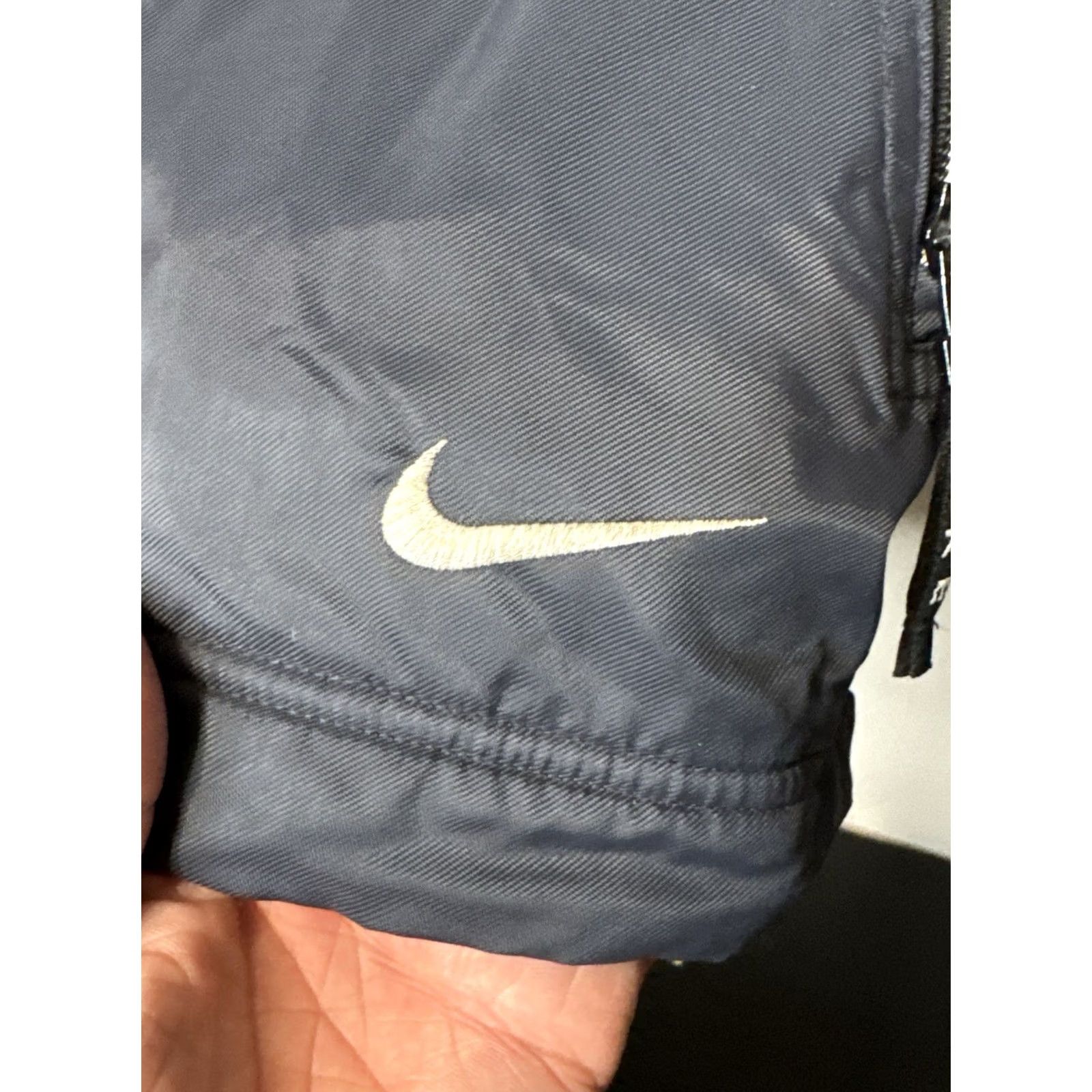 Nike VINTAGE Nike Jacket Fleece Lined Navy Full Zip XL Mens 80s 90s Y2K Size US XL / EU 56 / 4 - 4 Thumbnail