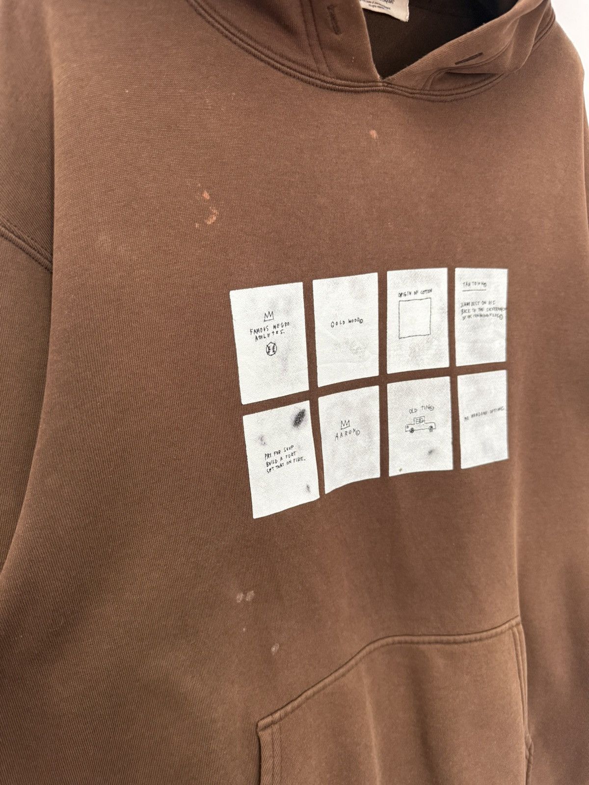 Jean-Michel Basquiat 🔥ART🔥 Y2K Jean Michel Basquiat Distressed Hoodie Backhit Size US L / EU 52-54 / 3 - 4 Thumbnail
