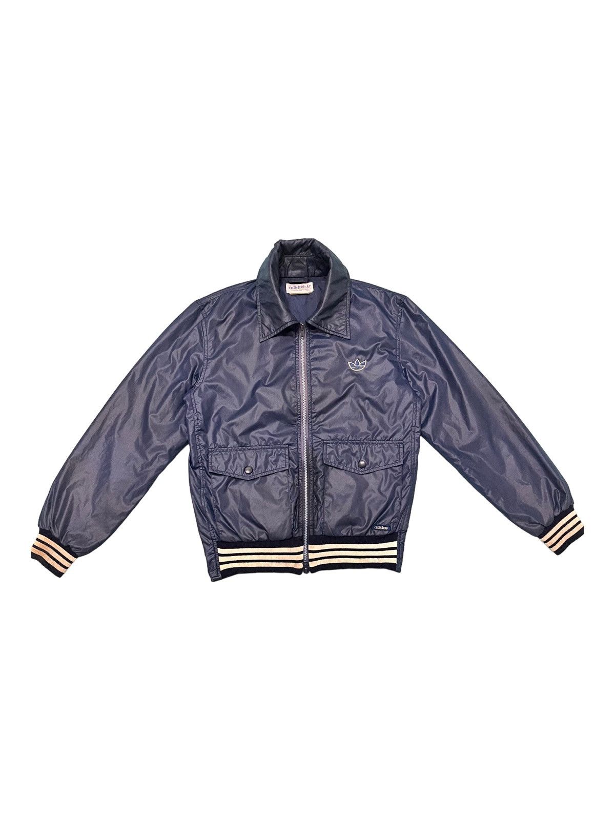 Adidas × Vintage Vintage 80 Adidas Embroidery Flowe Emblem Bomber Style Size US S / EU 44-46 / 1 - 1 Thumbnail