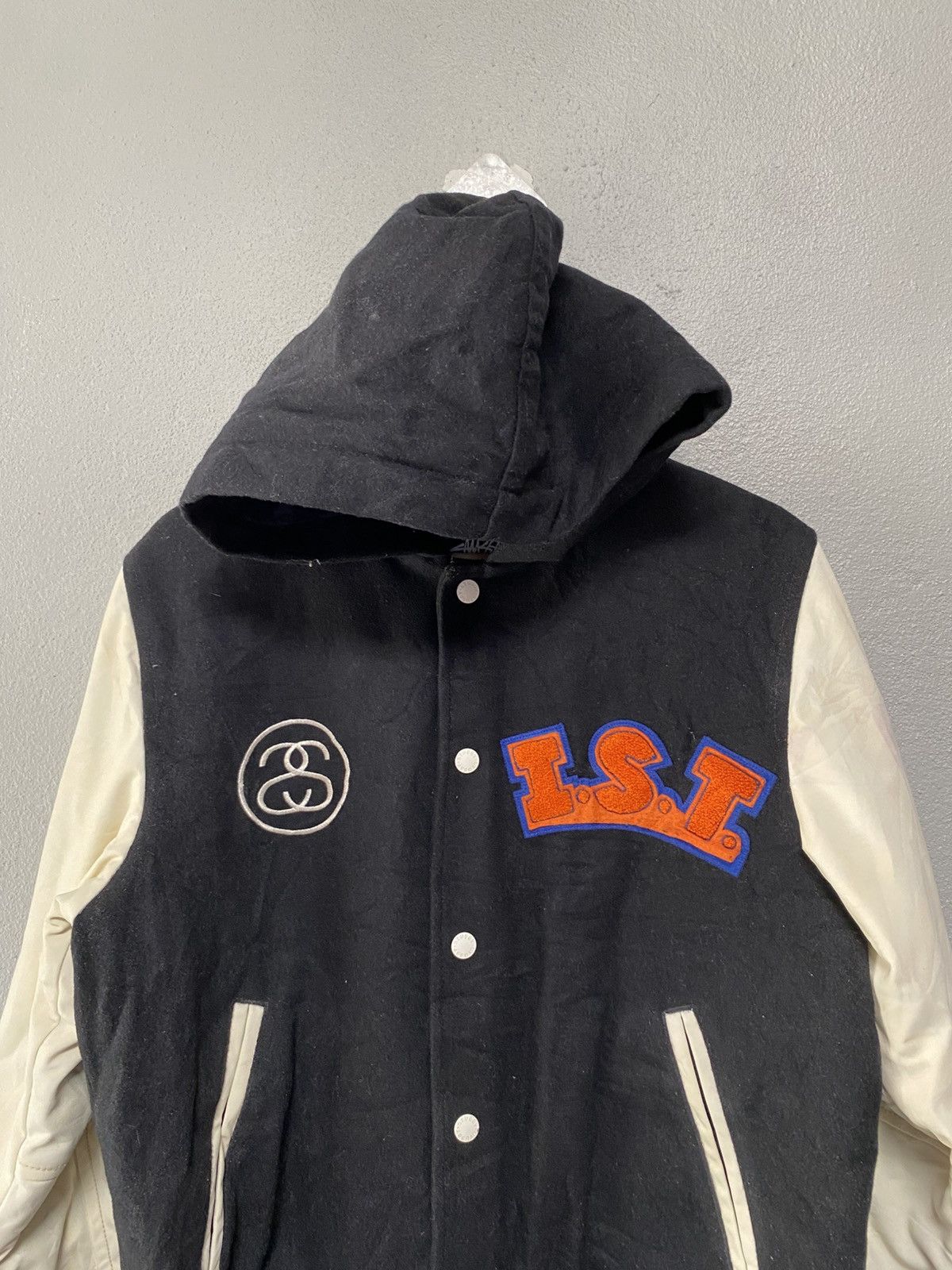 Stussy Stussy Trible Int. varsity hoodie wool jacket Size US M / EU 48-50 / 2 - 12 Thumbnail