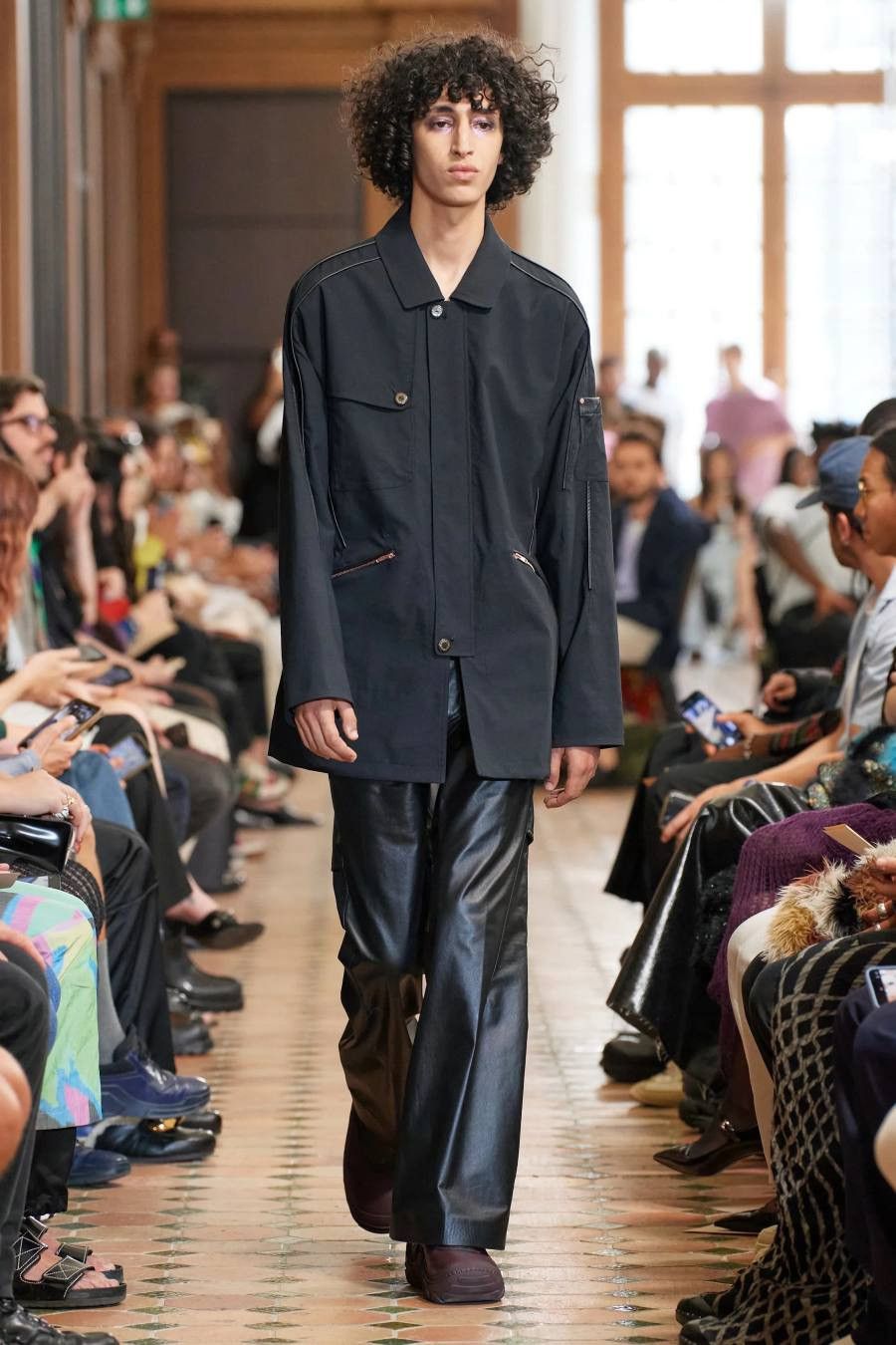 image of Kiko Kostadinov Mcnamara Uniform Coat in Black, Men's (Size Medium)