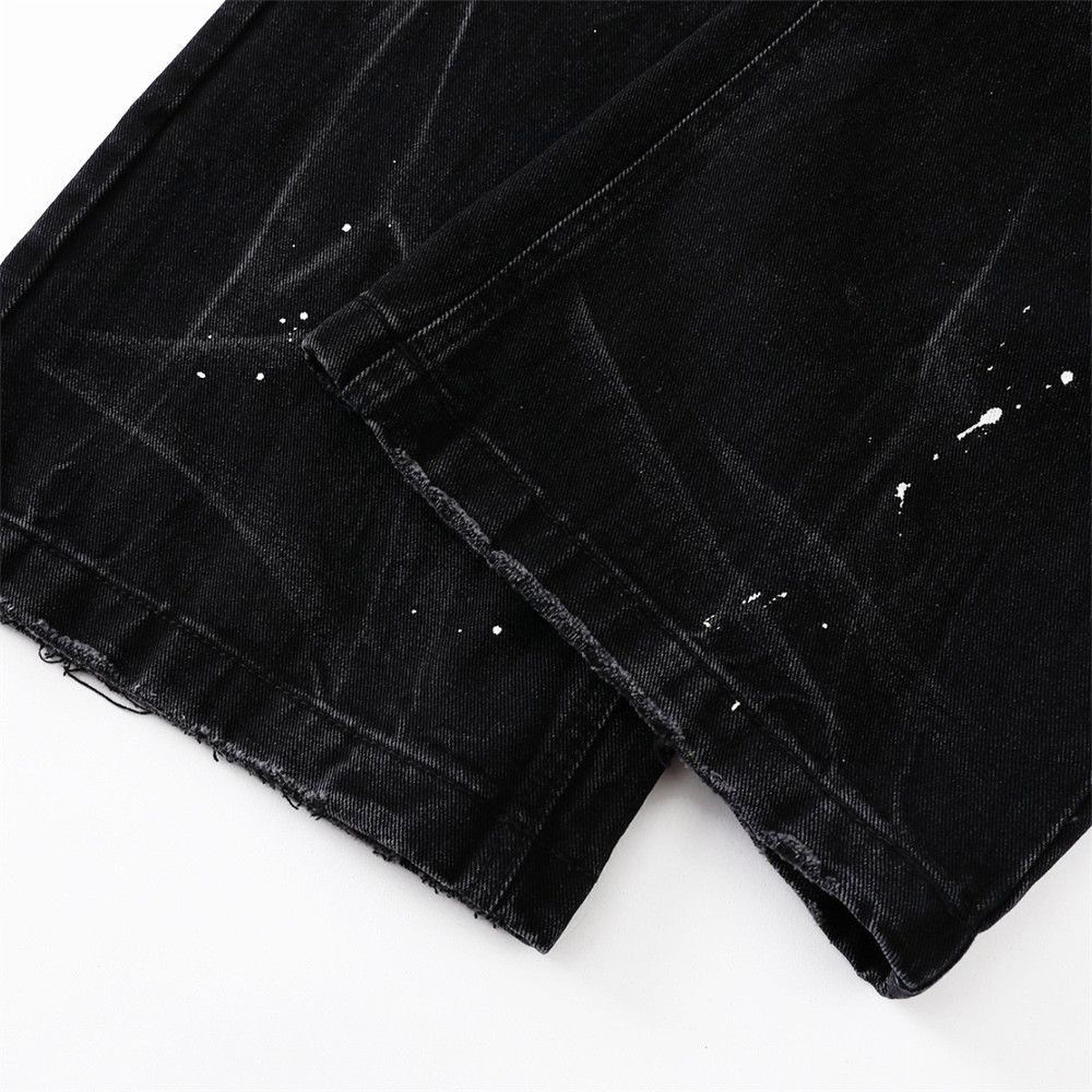 Japanese Brand × Vintage Men's high street trend inkjet punk washed distressed jeans Size US 32 / EU 48 - 5 Thumbnail
