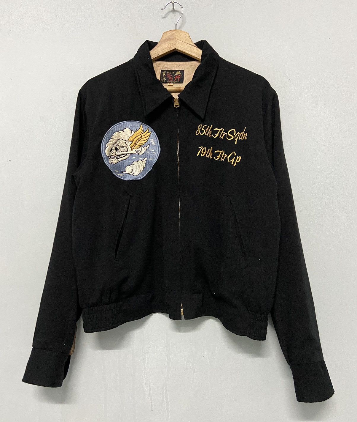 Tailor Toyo Vintage 90s Tailor Toyo Flying Skull Sukajan Embroidery Rare Size US M / EU 48-50 / 2 - 2 Thumbnail