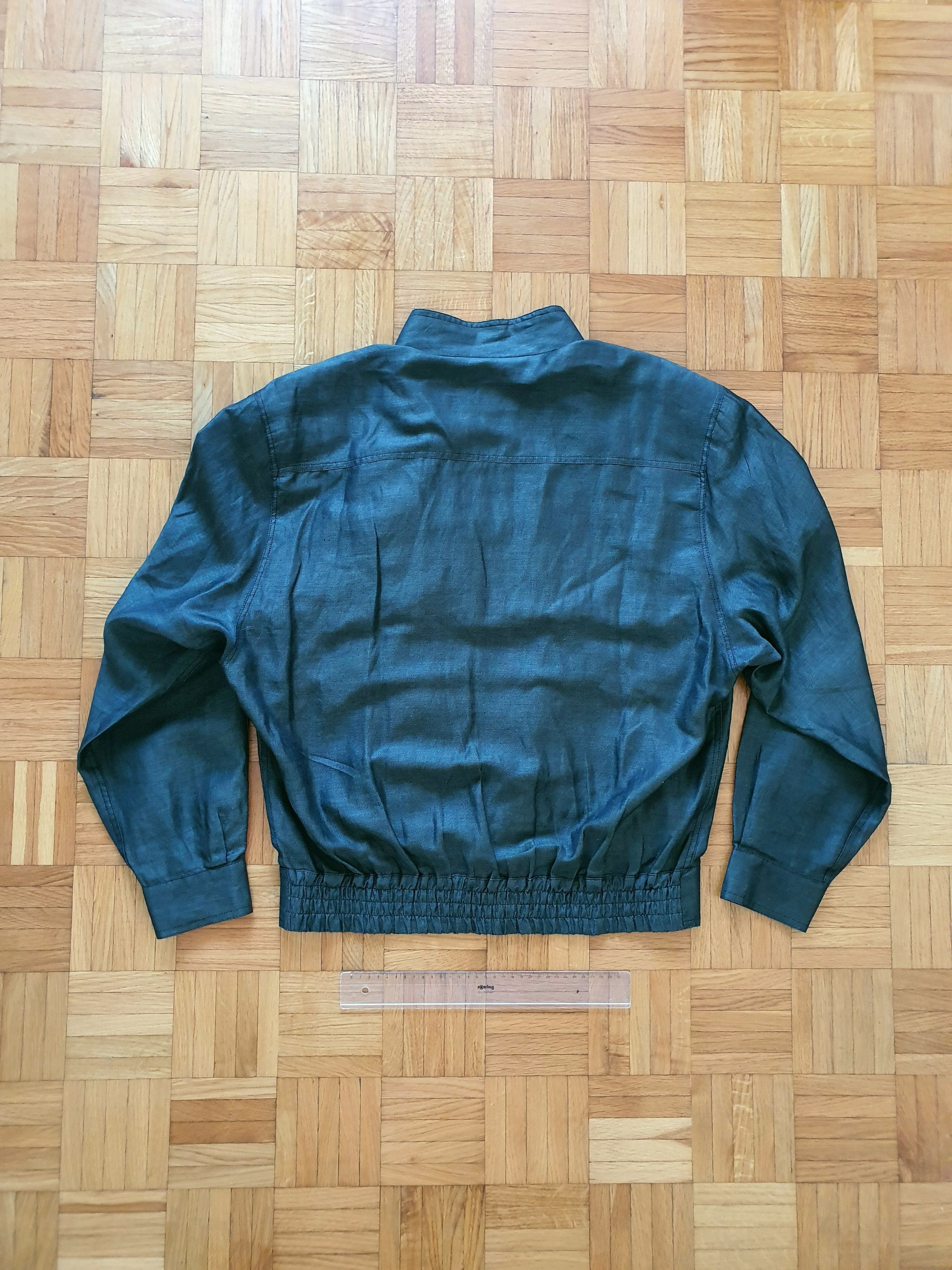 Valentino Vintage (1980s) UOMO Lightweight Linen Bomber Jacket Size US XL / EU 56 / 4 - 2 Thumbnail