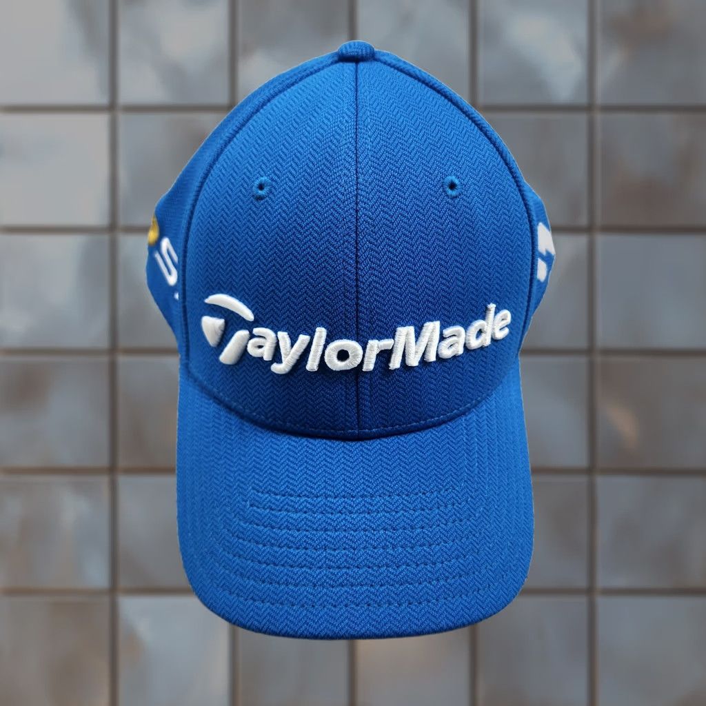 TaylorMade TaylorMade Hat Cap Strap Back Mens One Size Blue White Golf Embroidered M1 PSi - OSFA Adjustable, Twill, Herringbone, Royal Blue, Golf Hat Size ONE SIZE - 1 Thumbnail