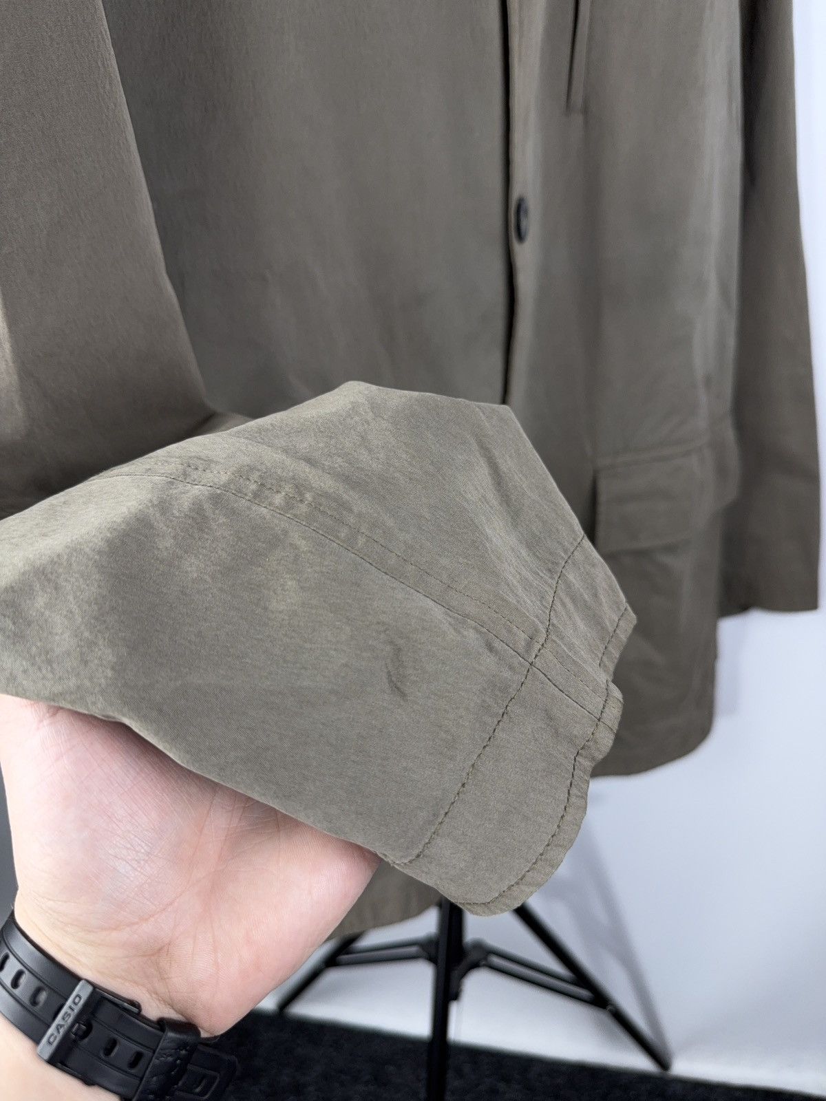 Canali × Designer Vintage 00s Canali Rain & Wind tech Jacket Faded Brown Size US L / EU 52-54 / 3 - 7 Thumbnail