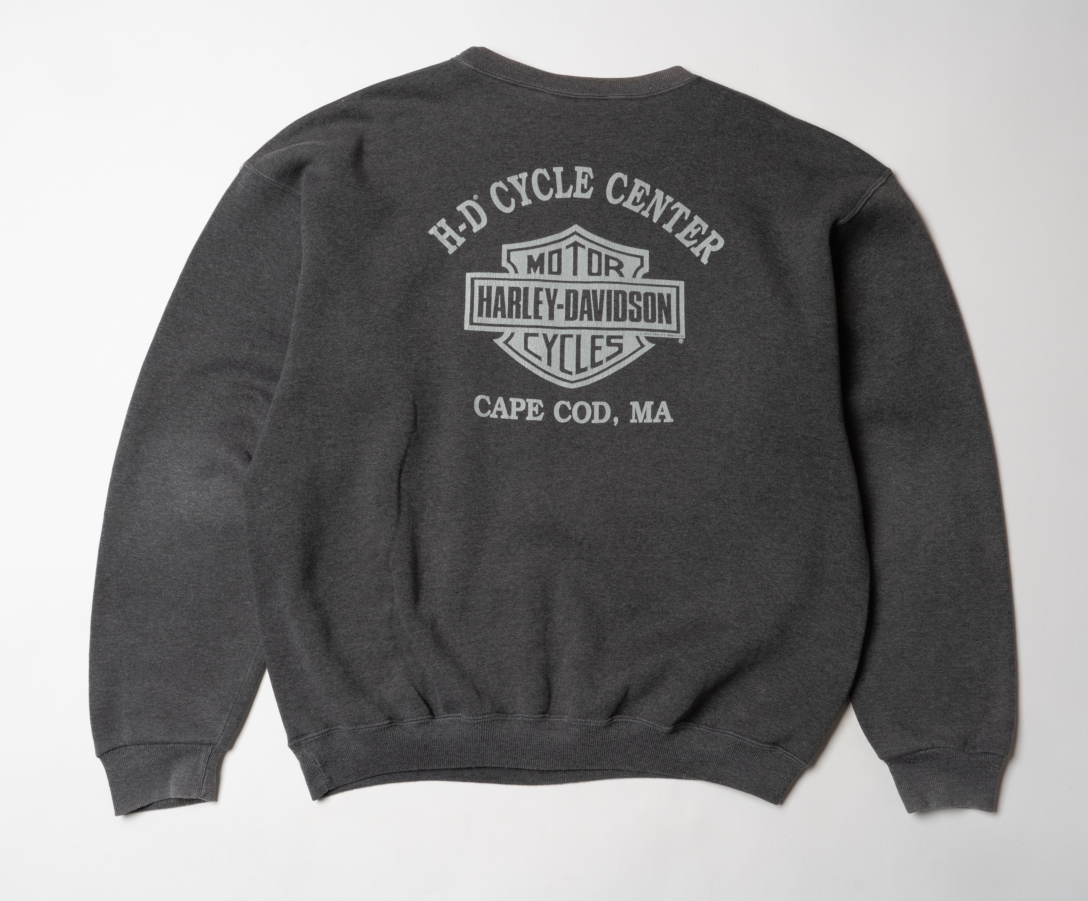 Harley Davidson 🔵HARLEY DAVIDSON Vintage 1992 Crewneck Sweatshirt Grey Size US XL / EU 56 / 4 - 10 Thumbnail