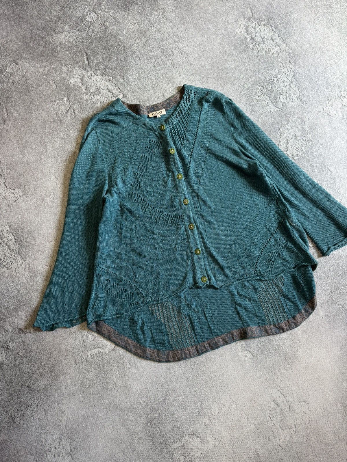 Vintage Ivko Button Up Cardigan Knitwear Sweater Size 42 Jumper Size M / US 6-8 / IT 42-44 - 3 Thumbnail