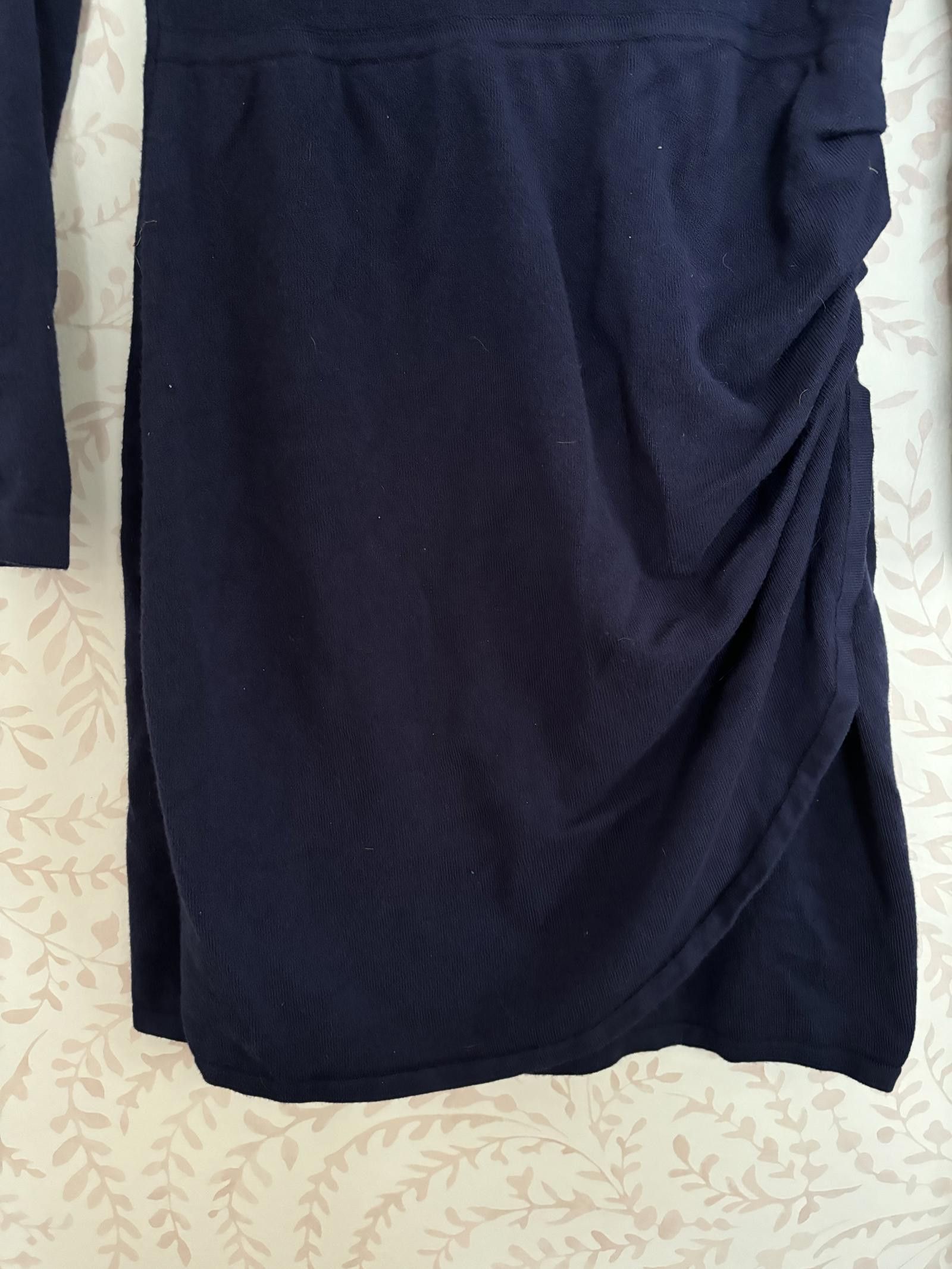 Designer EUC Boston Proper Knit Long Sleeve Dress -Size 8 - Navy Blue Size M / US 6-8 / IT 42-44 - 3 Thumbnail