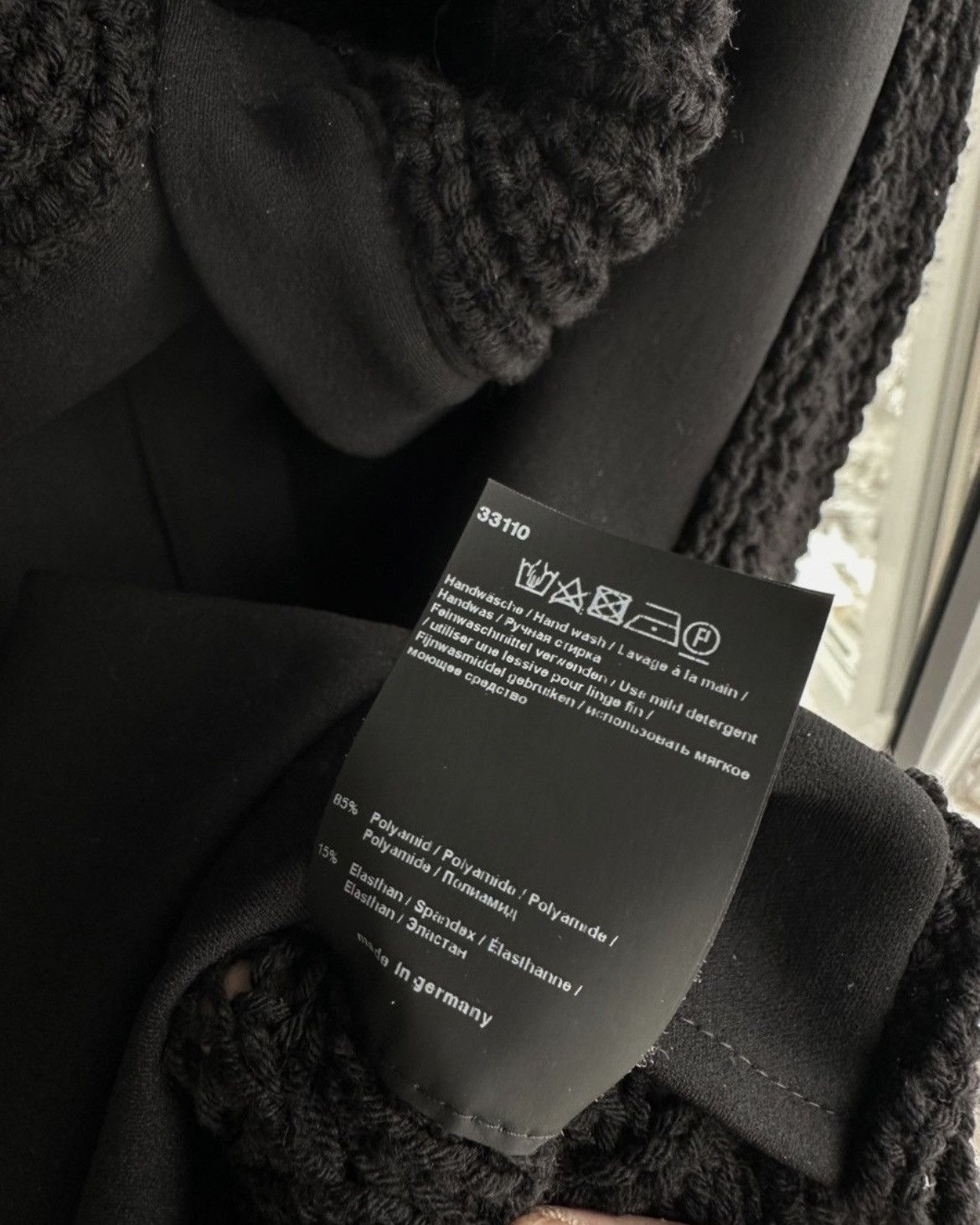 Annette Gortz Annette Görtz Avant-Garde Black Knit Jacket Size M Size M / US 6-8 / IT 42-44 - 4 Thumbnail