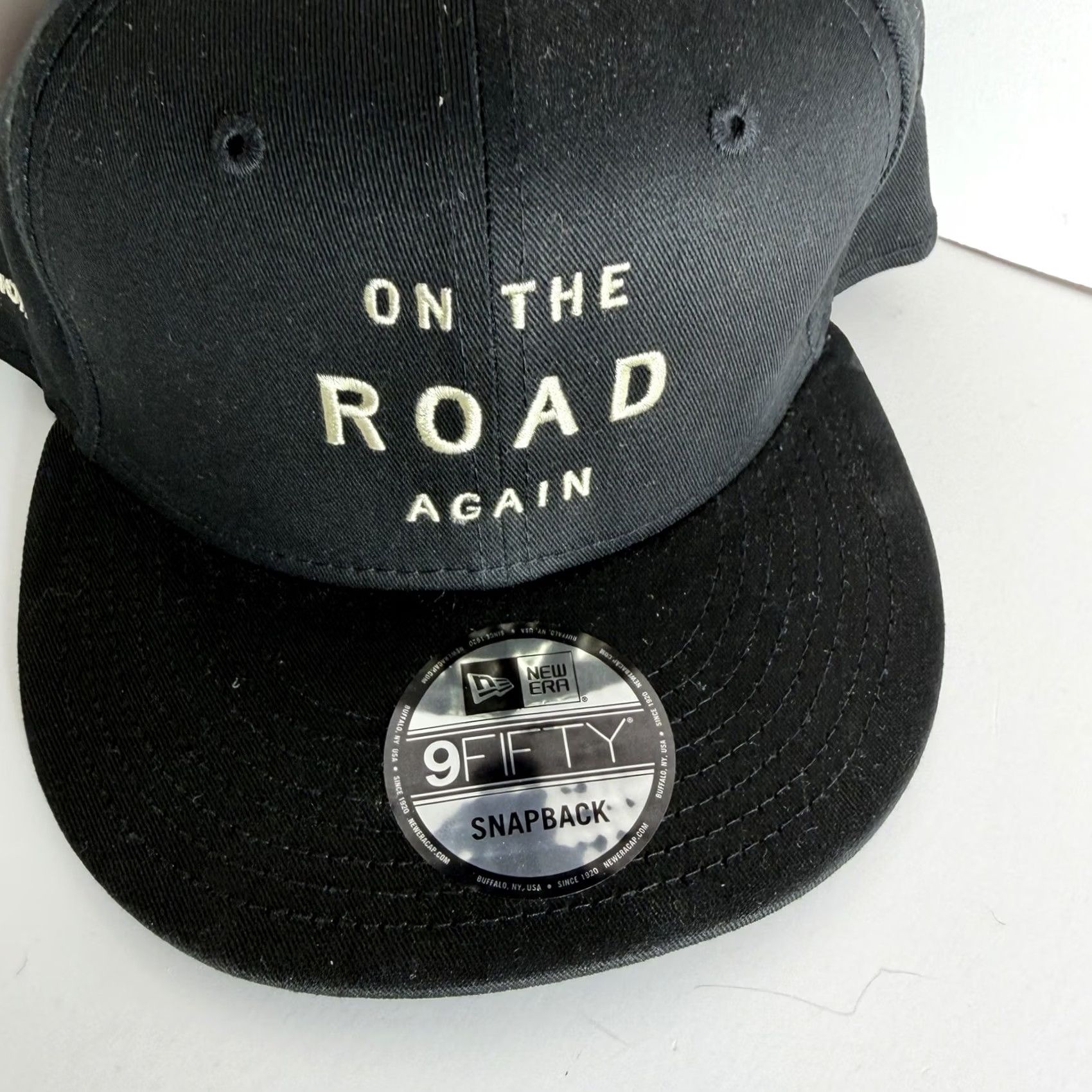 New Era New Era 9Fifty Snapback Willie Nelson On The Road Again Black Cap Live Nation Cap Mens One Size Sung Black Size ONE SIZE - 2 Thumbnail