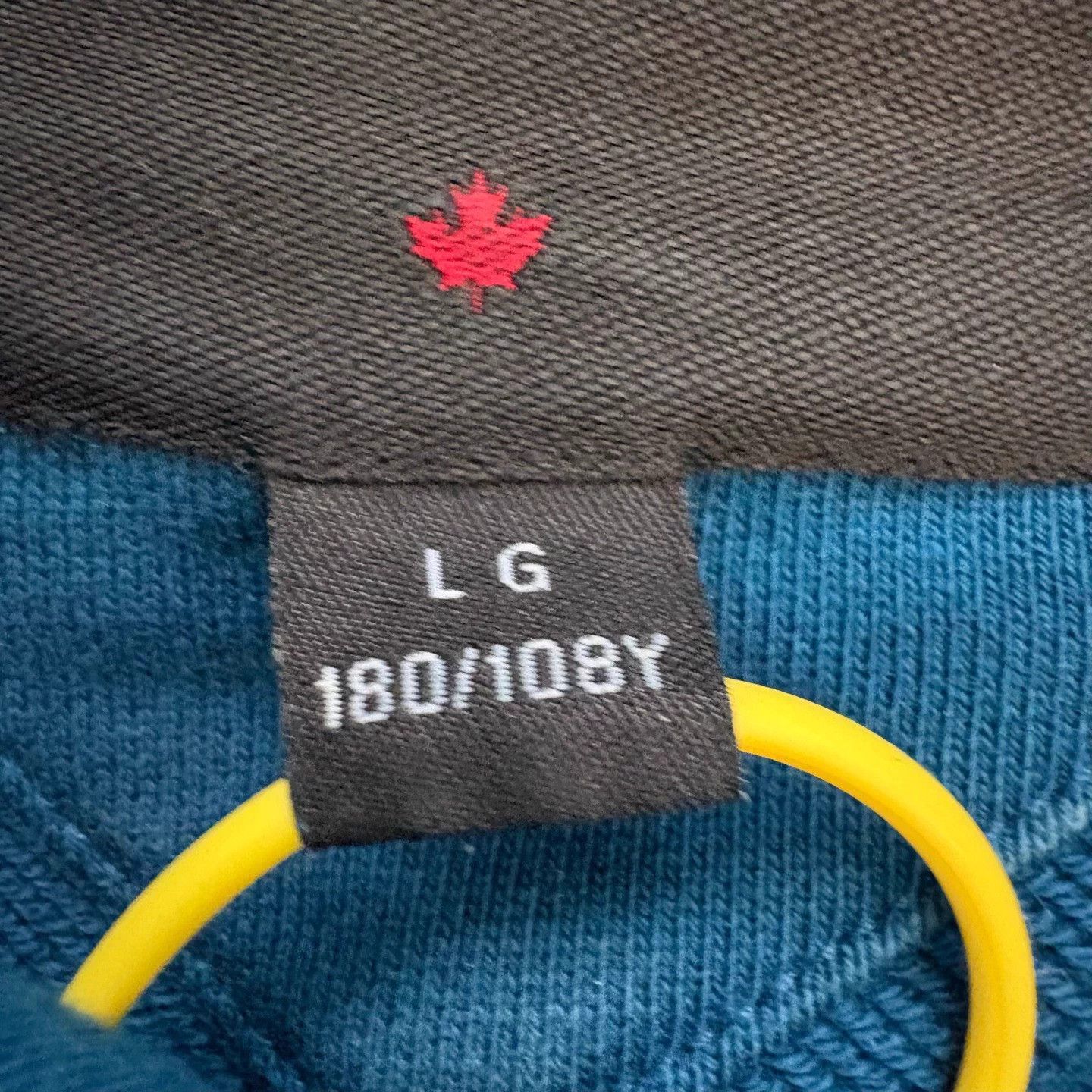 Canada Goose Canada Goose Blue Logo Embroidered Hoodie L Size US L / EU 52-54 / 3 - 4 Thumbnail