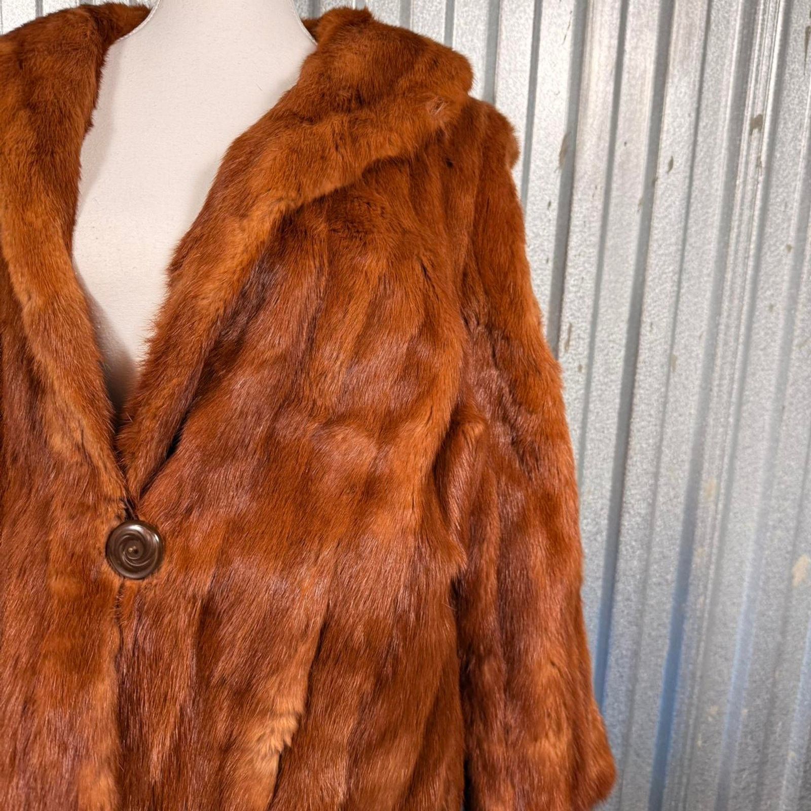 Other Brown vintage fur coat Size L / US 10 / IT 46 - 3 Thumbnail