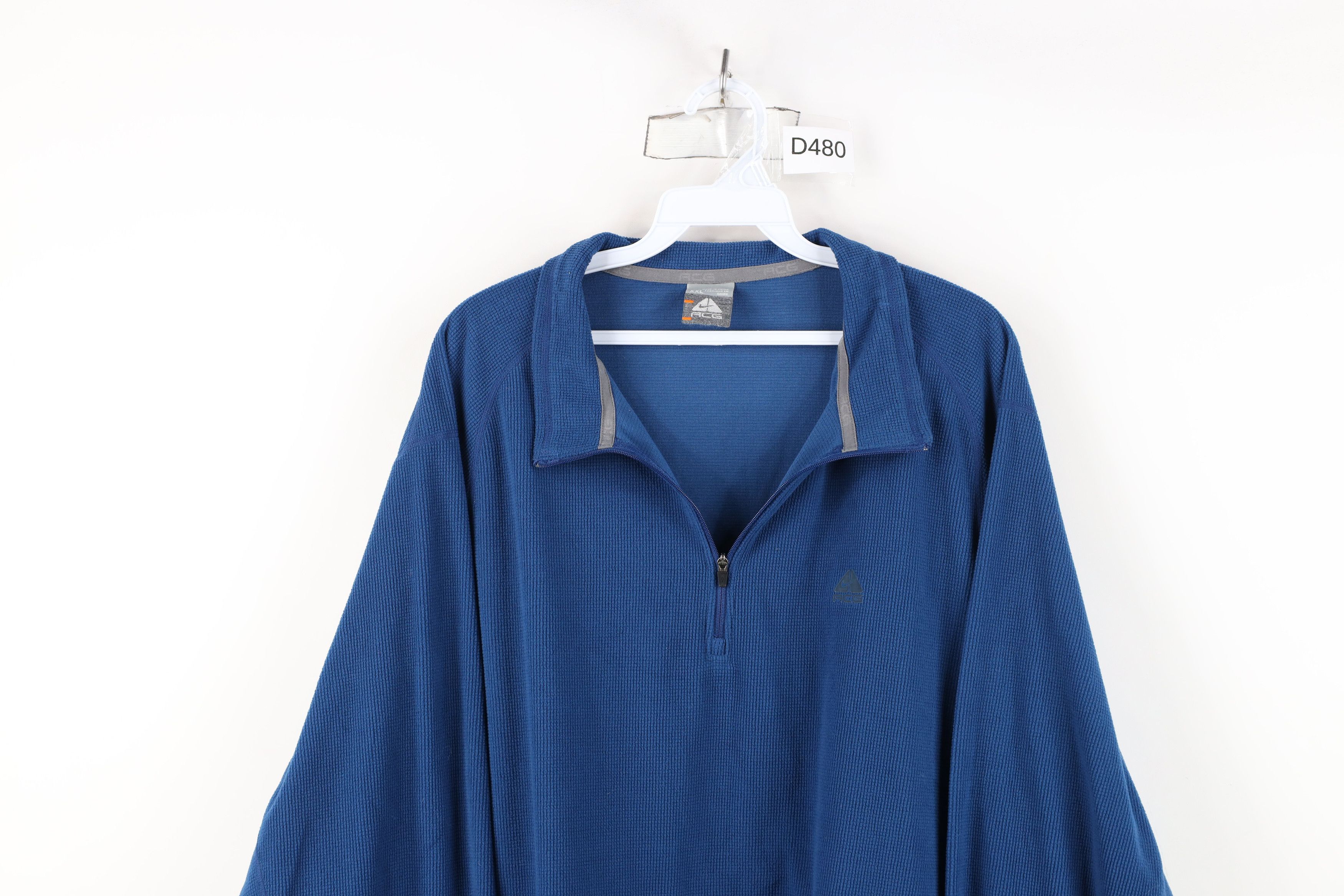 Nike × Vintage Vintage Nike ACG Scott Mini Swoosh Half Zip Fleece Sweater Size US XXL / EU 58 / 5 - 2 Thumbnail