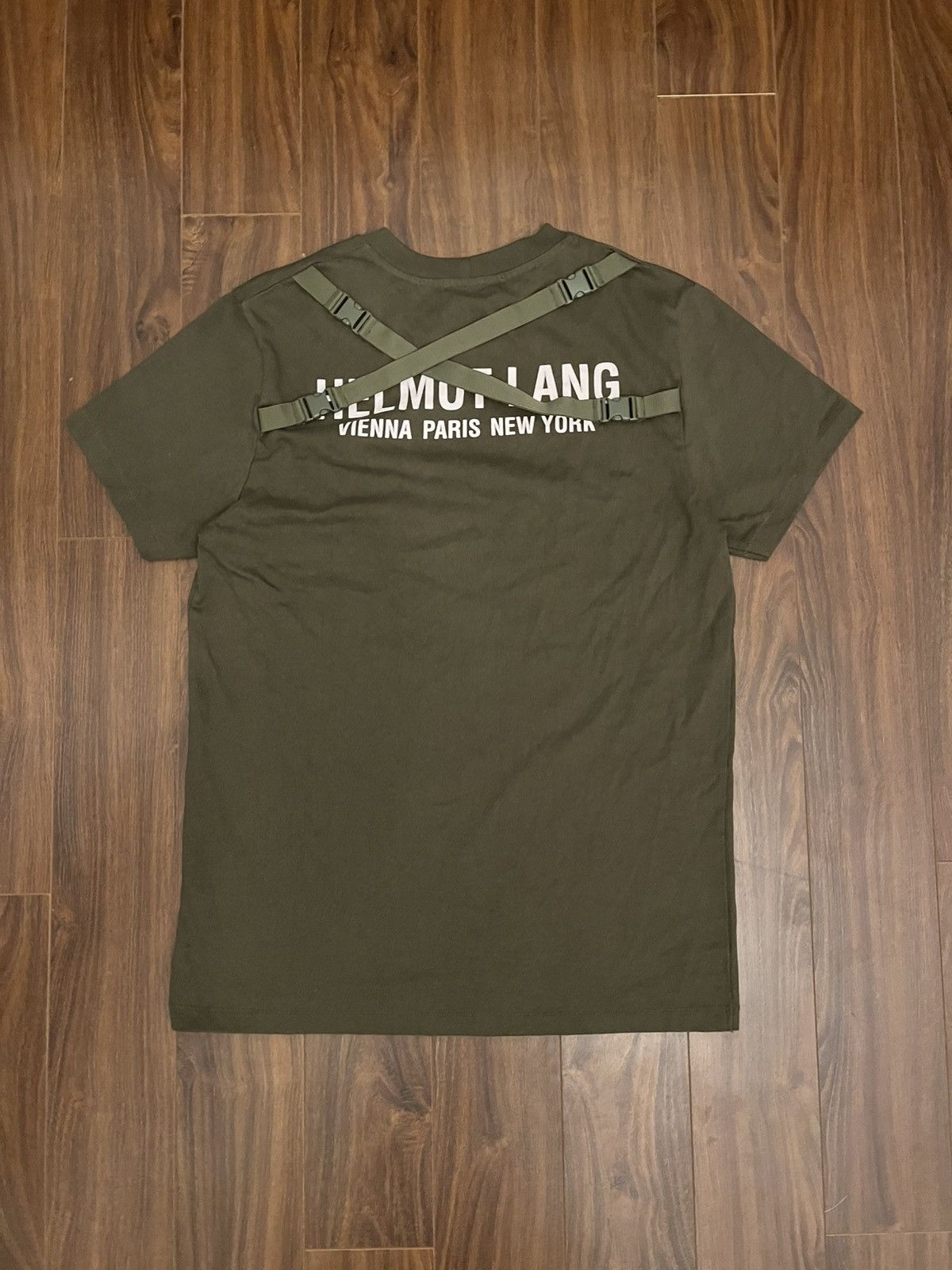 Helmut Lang BNWT Helmut Lang Strap Tee in Hunter Sage Size US S / EU 44-46 / 1 - 3 Thumbnail