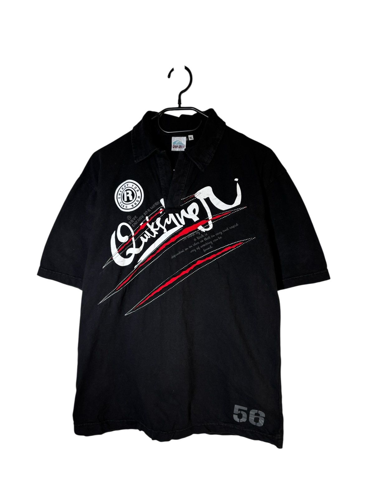 Quiksilver Vintage Quiksilver Quicksilver Polo T-shirt Rugby Japanese Size US L / EU 52-54 / 3 - 1 Thumbnail