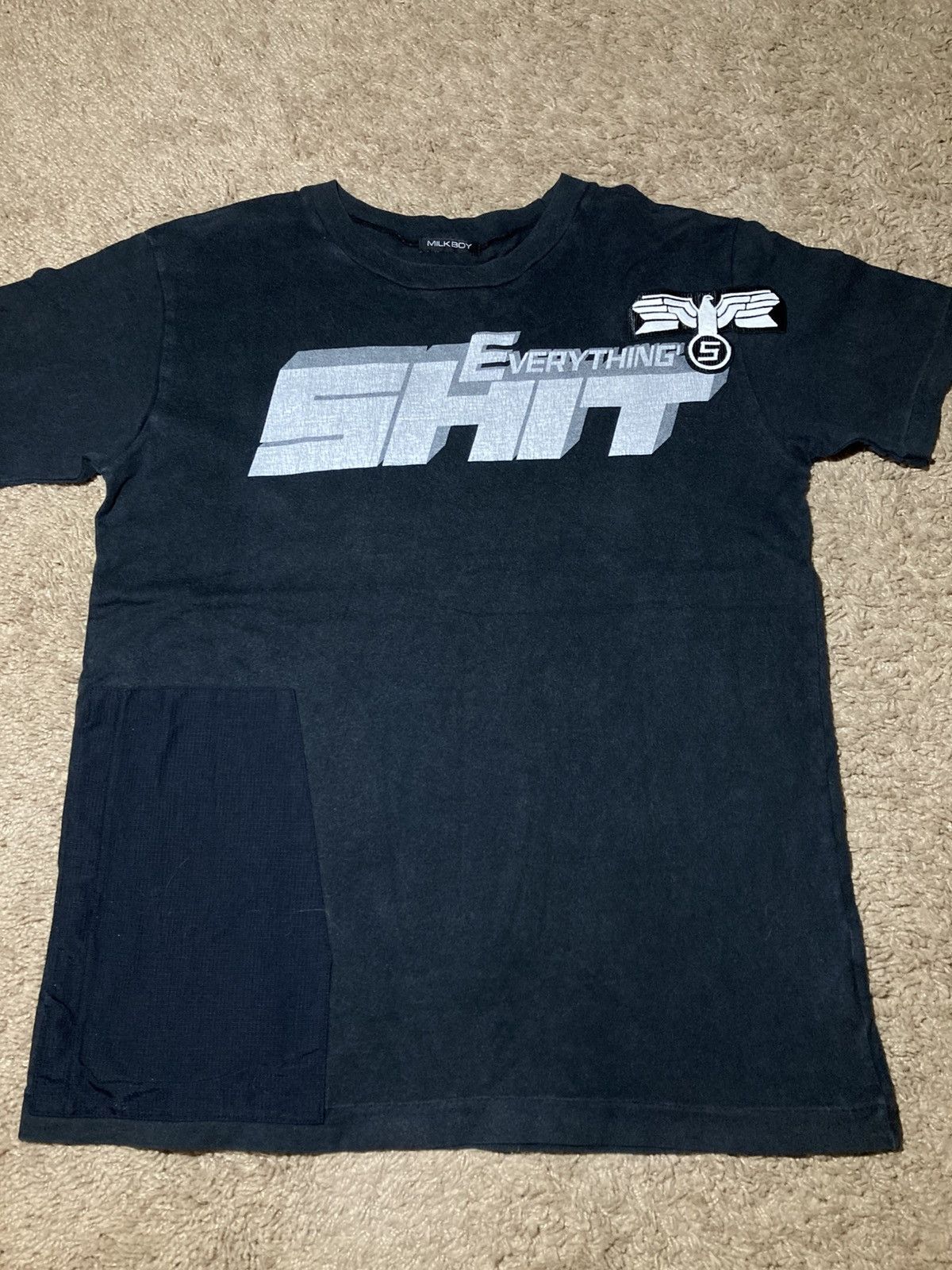 Japanese Brand 2000s Milkboy Everything's Shit Eagle War Symbol Edge 90s Size US S / EU 44-46 / 1 - 2 Thumbnail