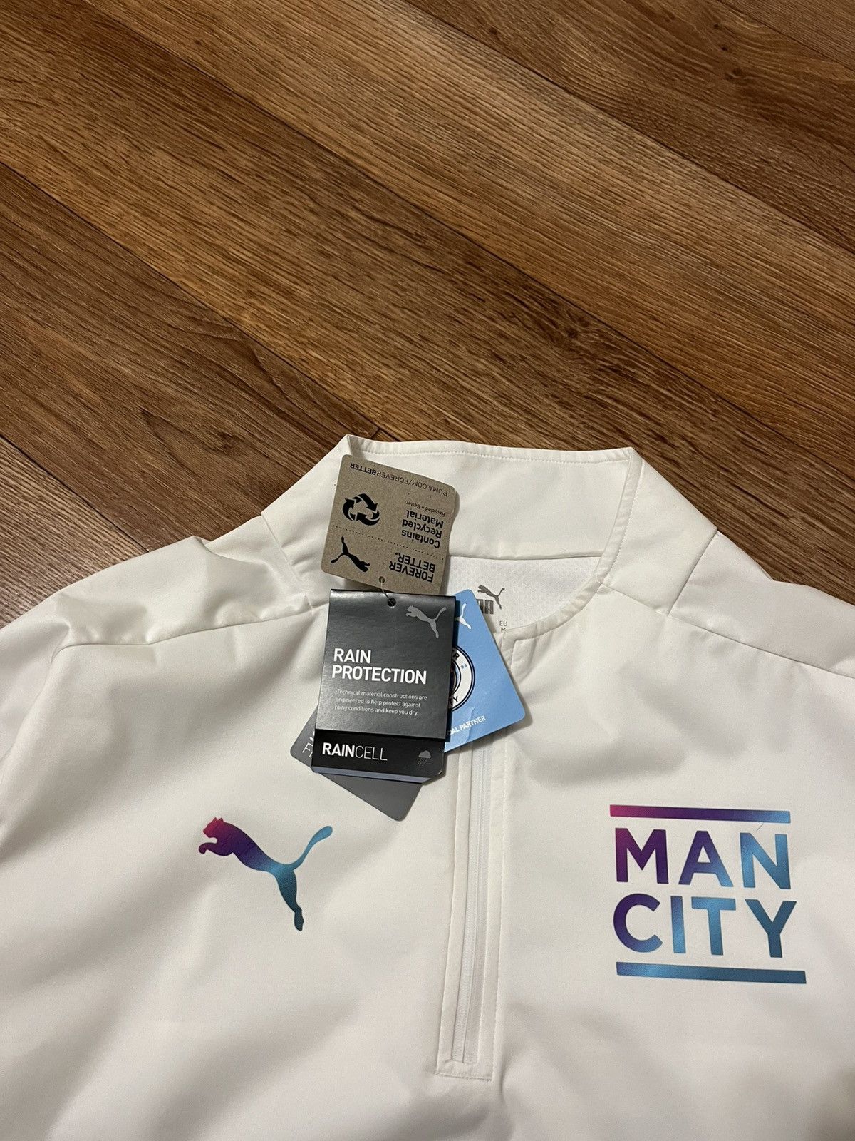 Puma Puma Manchester City 1/4 Zip 21/22 Training Top Rain Jacket Size US M / EU 48-50 / 2 - 5 Thumbnail