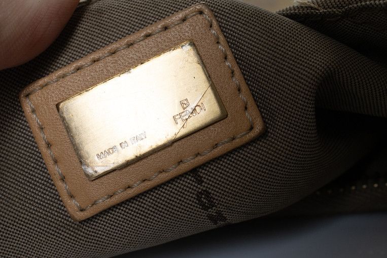 Fendi Fendi, Zucchini FF Oyster shoulder bag in beige Size ONE SIZE - 6 Thumbnail