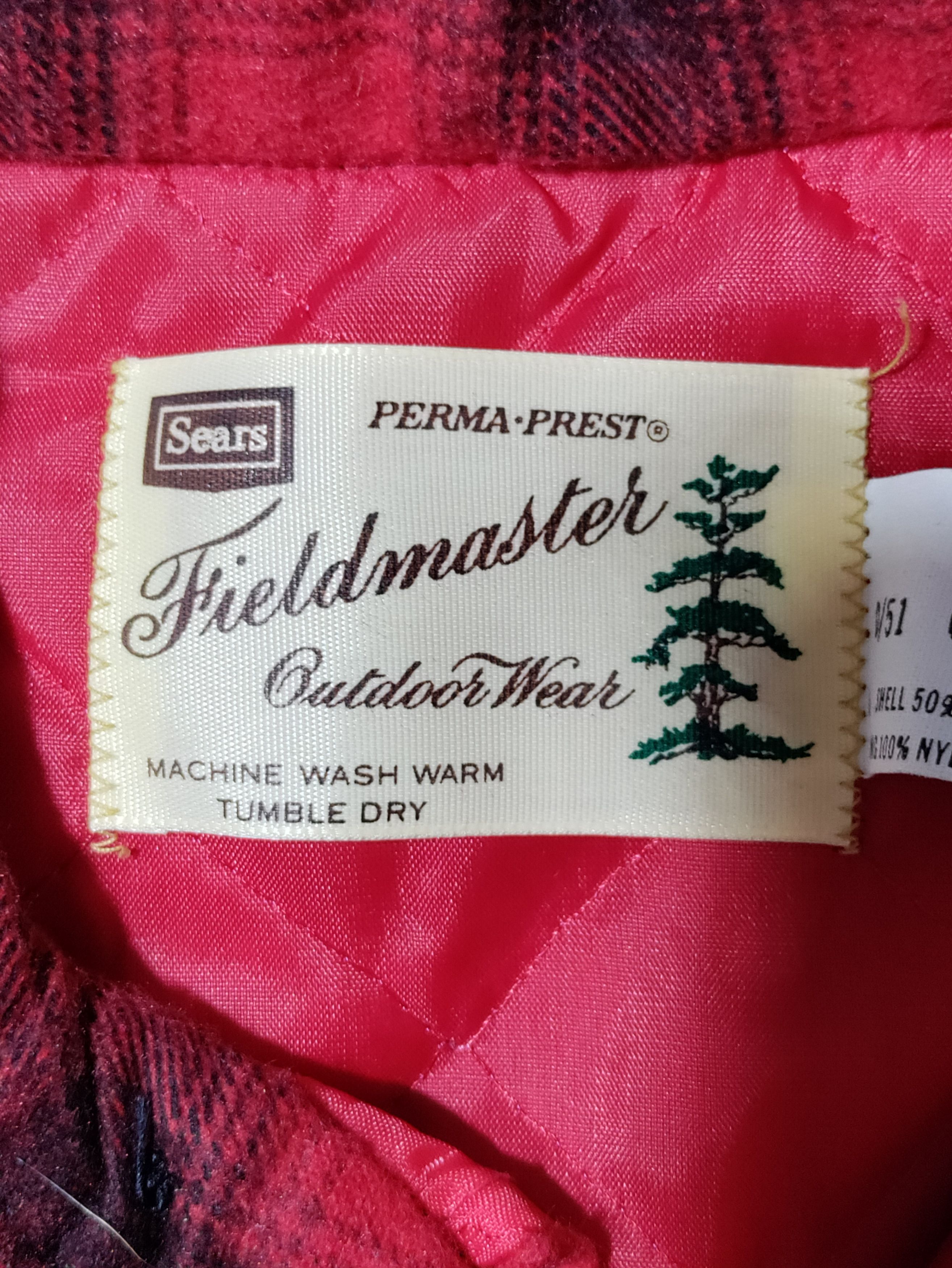 Fieldmaster Vintage Field Master Mens Flannel Shirt Jacket Size US L / EU 52-54 / 3 - 6 Thumbnail