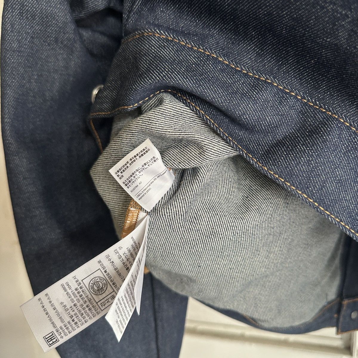 DENIM TEARS × Levi's Sample Denim Tears Levi's Type II Raw Denim Jacket Size US L / EU 52-54 / 3 - 15 Thumbnail