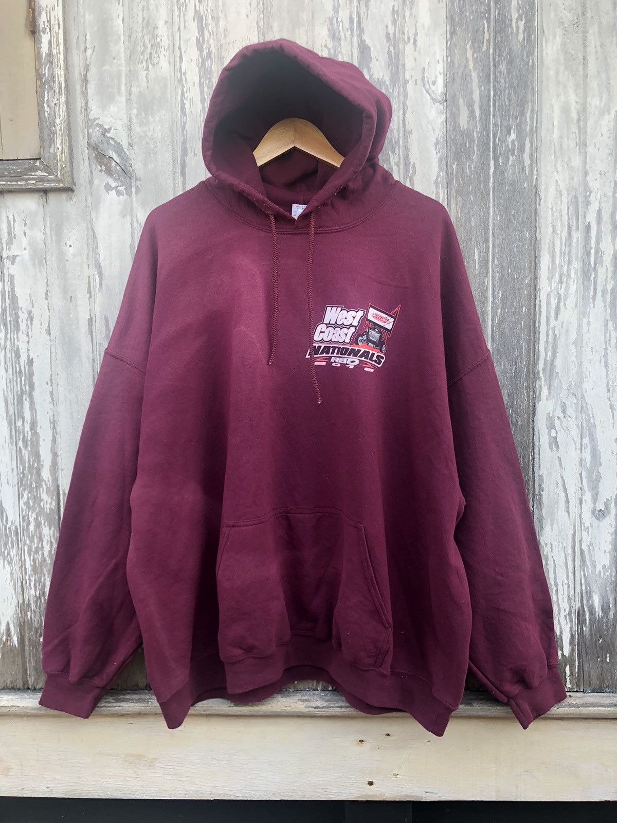 Ford × NASCAR × Vintage 🔥Vintage Y2K🔥Sunfaded West Coast National RBO Baggy Hoodies Size US XXL / EU 58 / 5 - 6 Thumbnail