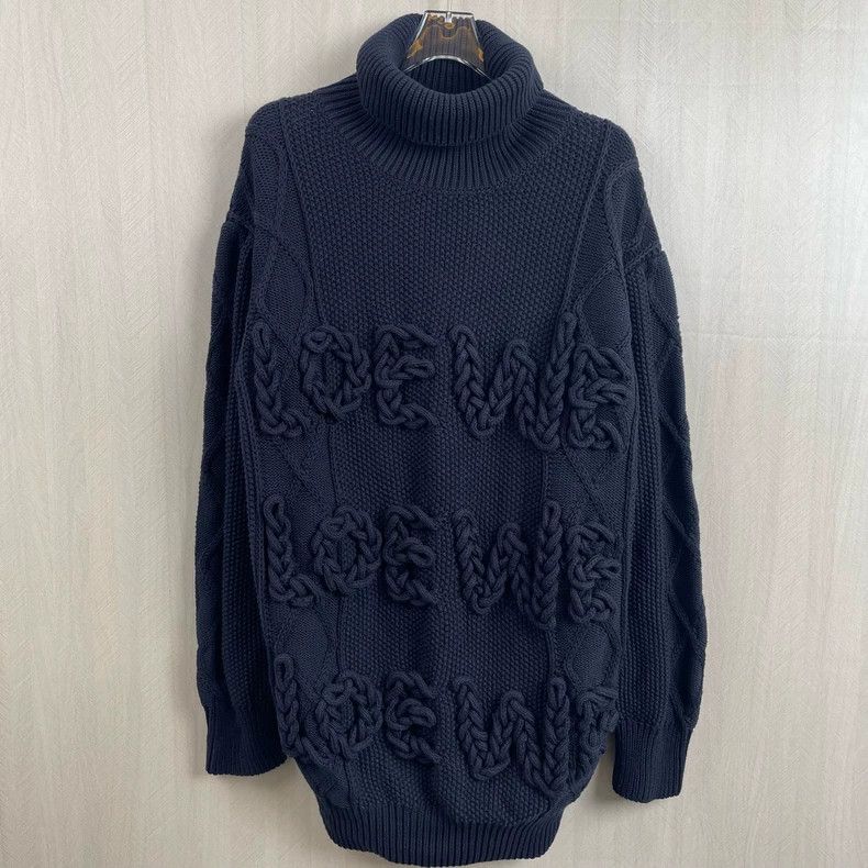 Loewe Loewe Turtleneck Logo Knit Sweater Size US S / EU 44-46 / 1 - 1 Thumbnail
