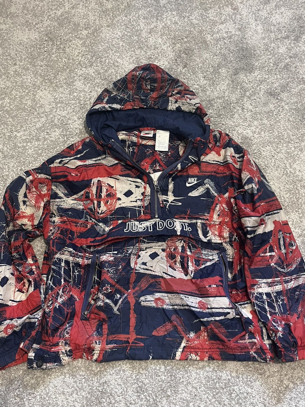 Nike Rare vintage Nike Anorak / Windbreaker Size US M / EU 48-50 / 2 - 1 Thumbnail