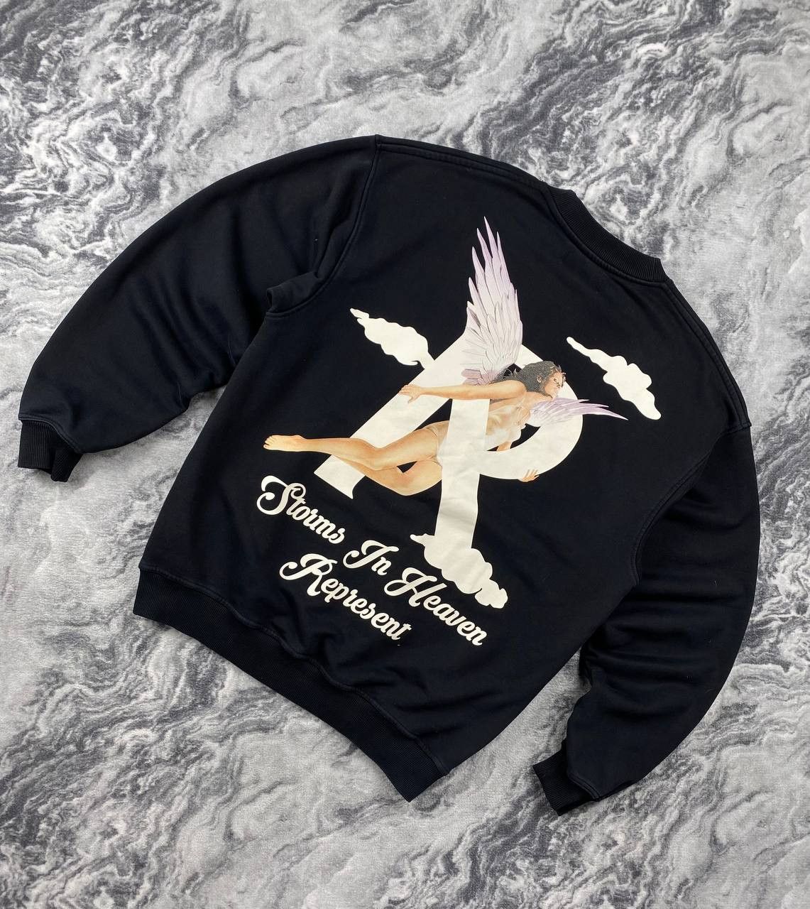Represent Clo. Represent Storms In Heaven Big Logo Sweatshirt Men Size M Size US M / EU 48-50 / 2 - 1 Thumbnail