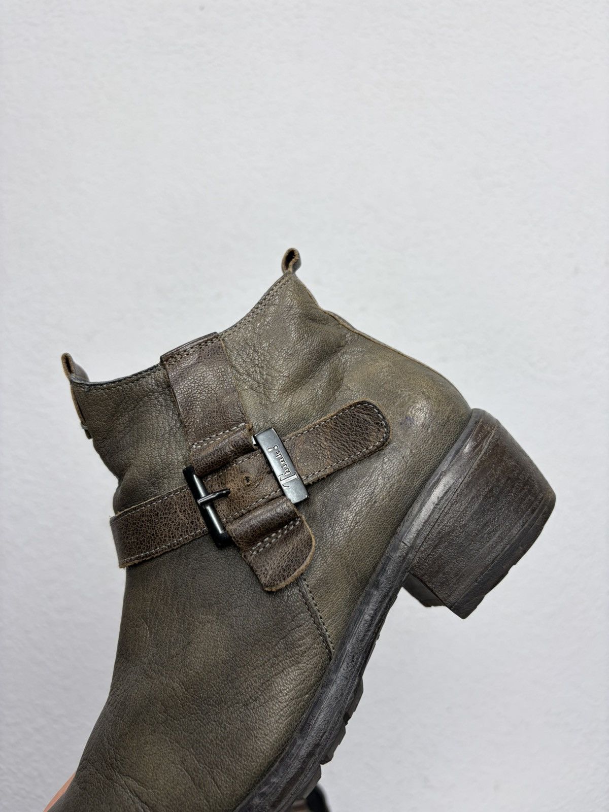 If Six Was Nine AS 98 Vibe Artisan Black Leather Side Zip Ankle Biker Boots Size US 8 / EU 41 - 12 Thumbnail