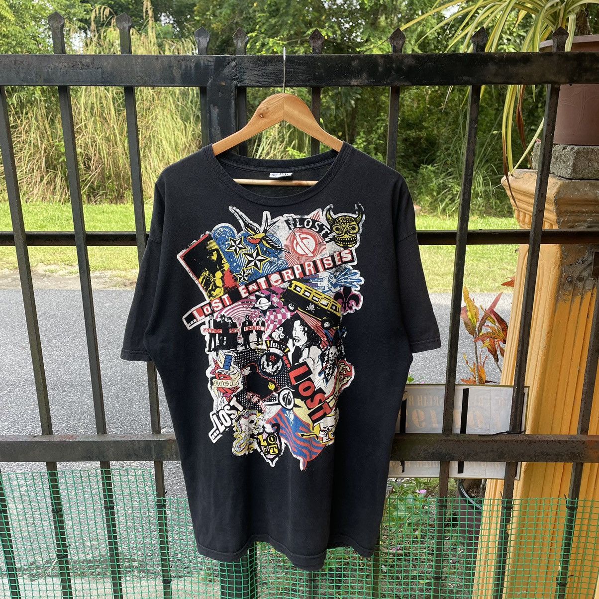 Lost Enterprises × Welcome Skateboards 🔥Lost Enterprises Search Destroy Skate Punk Sun Faded Tee Size US XL / EU 56 / 4 - 1 Thumbnail