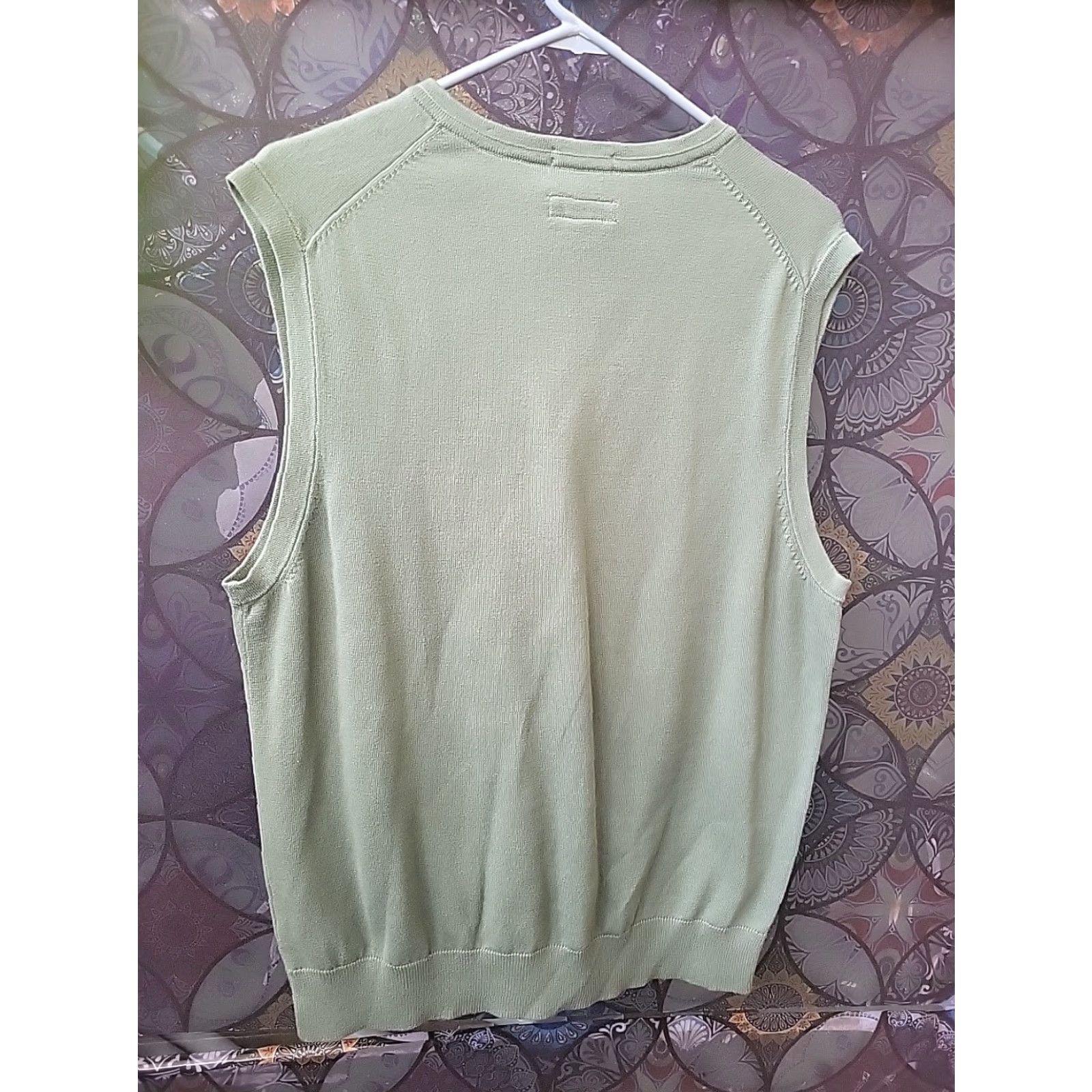 Stafford Stafford Vest L Green Golf NWT Men Sleeveless V-Neck Pima Cotton Size US L / EU 52-54 / 3 - 3 Thumbnail