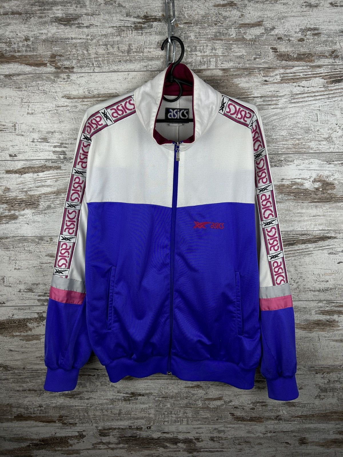 Asics × Vintage Mens Vintage Asics Olympic stripes y2k rare streetwear OG Size US L / EU 52-54 / 3 - 2 Thumbnail