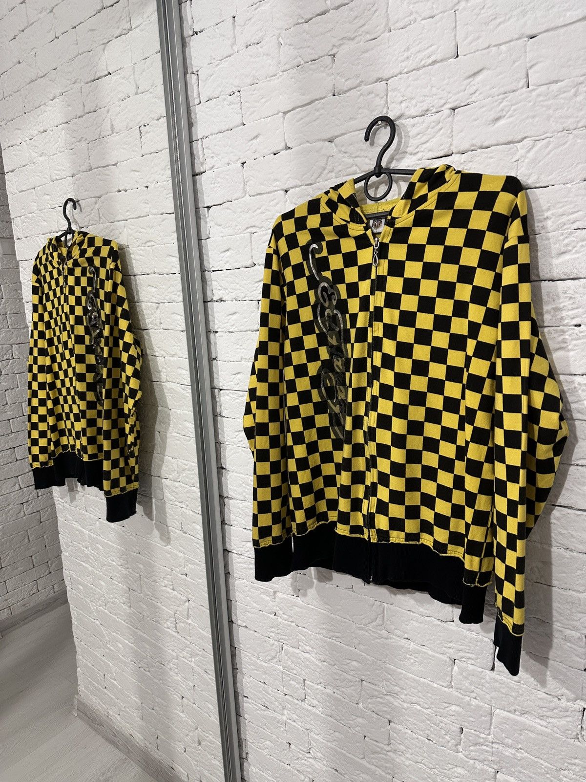 Ed Hardy Ed Hardy Tiger Checkered Hoodie SZ L fits like M USA Size US M / EU 48-50 / 2 - 1 Thumbnail