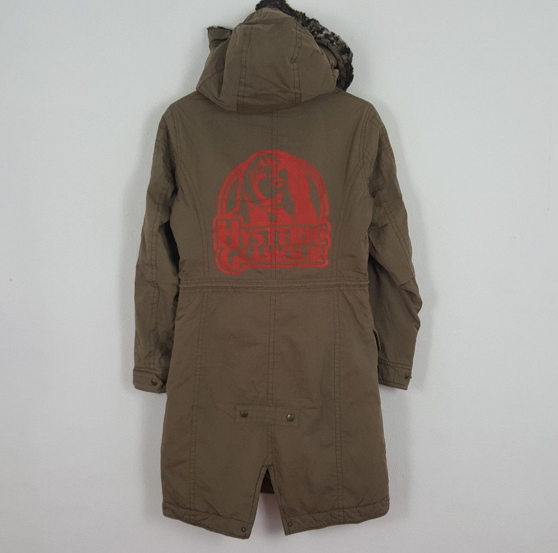 Hysteric Glamour × Japanese Brand × Vintage Vintage Hysteric Glamour Custom Logo Winter Parka Jacket Size US S / EU 44-46 / 1 - 1 Thumbnail