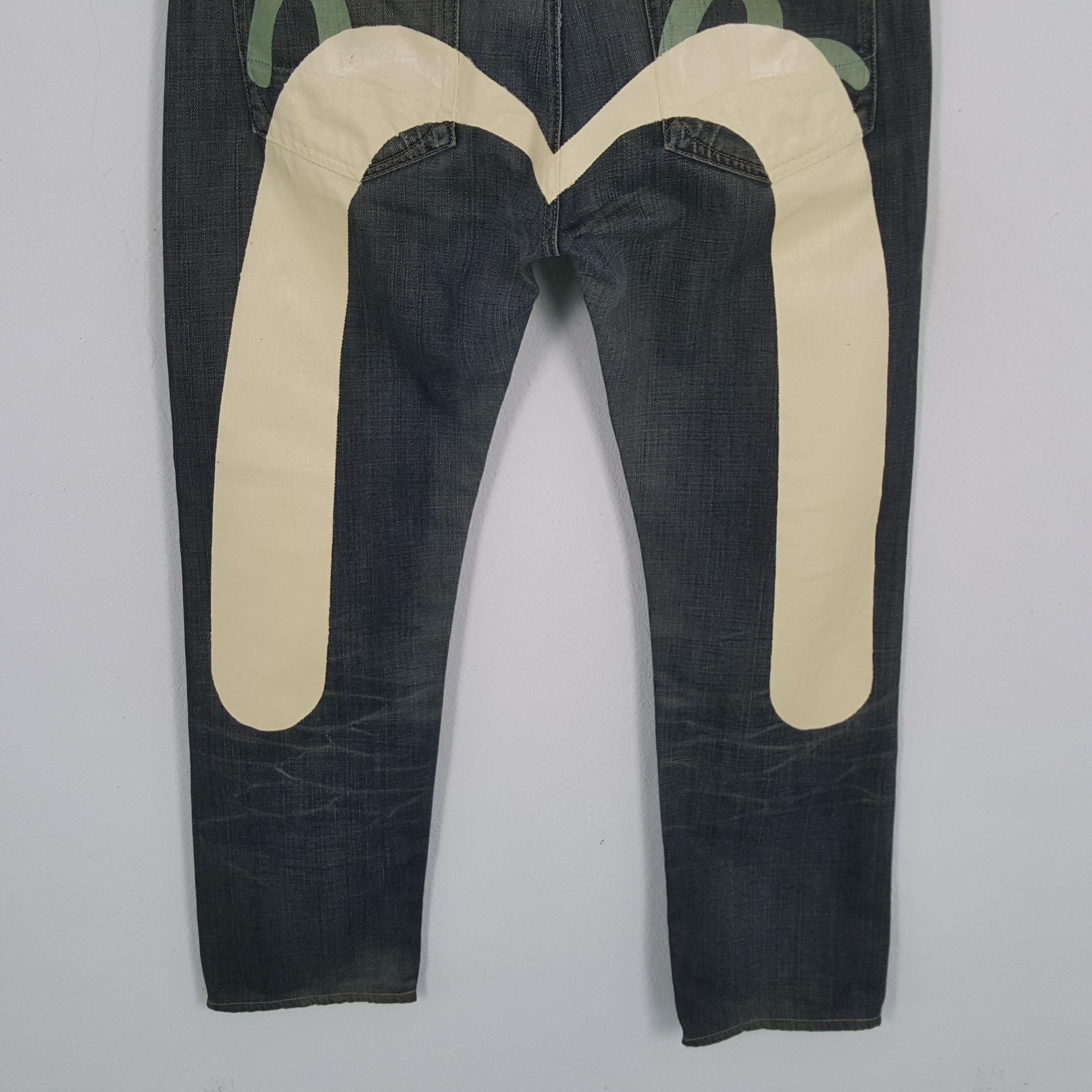 Evisu EVISU x PUMA Fashion Style Custom Daicock Jeans Size US 37 - 3 Thumbnail