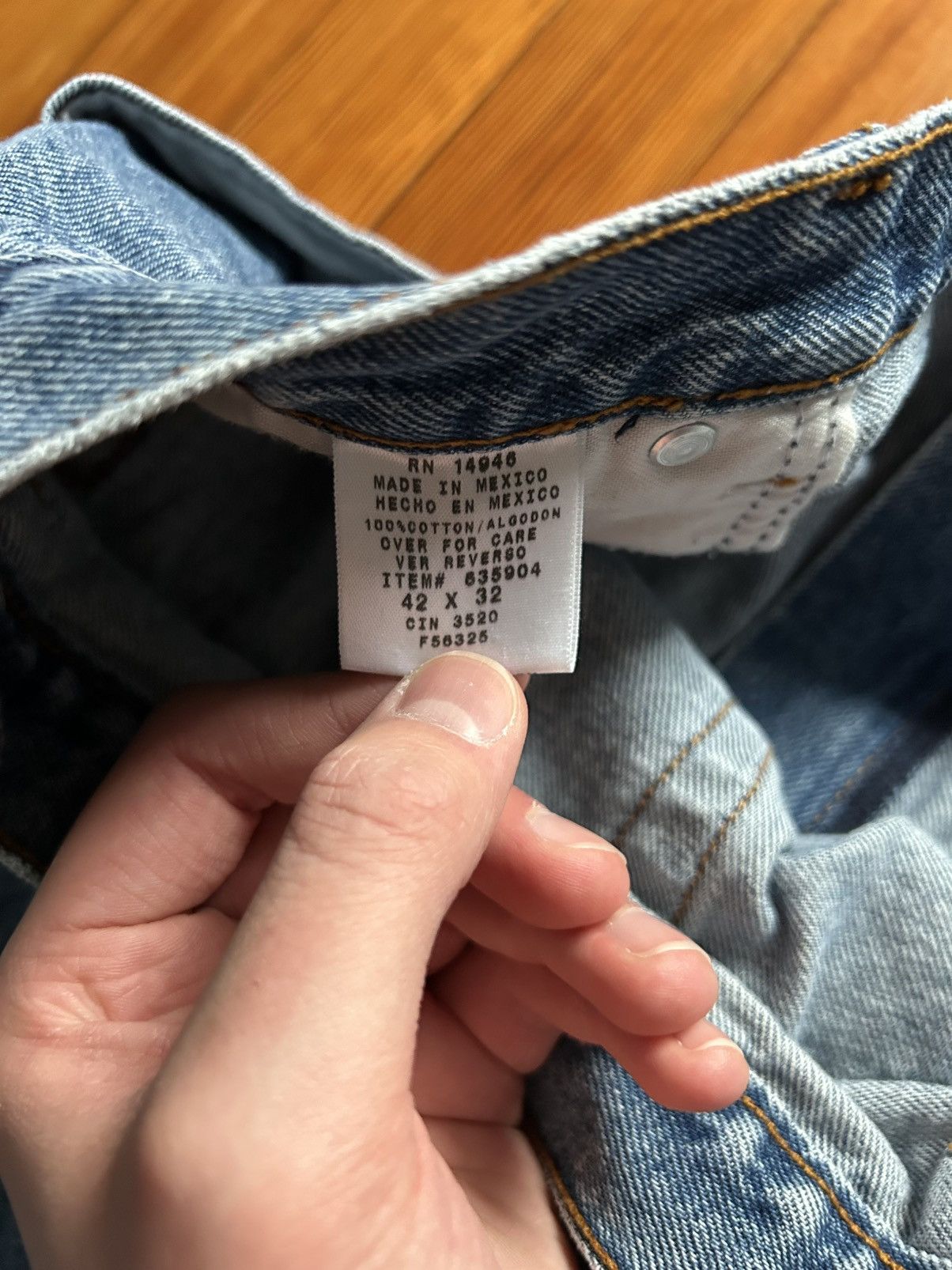 Other Vintage baggy blue jeans Size US 32 / EU 48 - 4 Thumbnail
