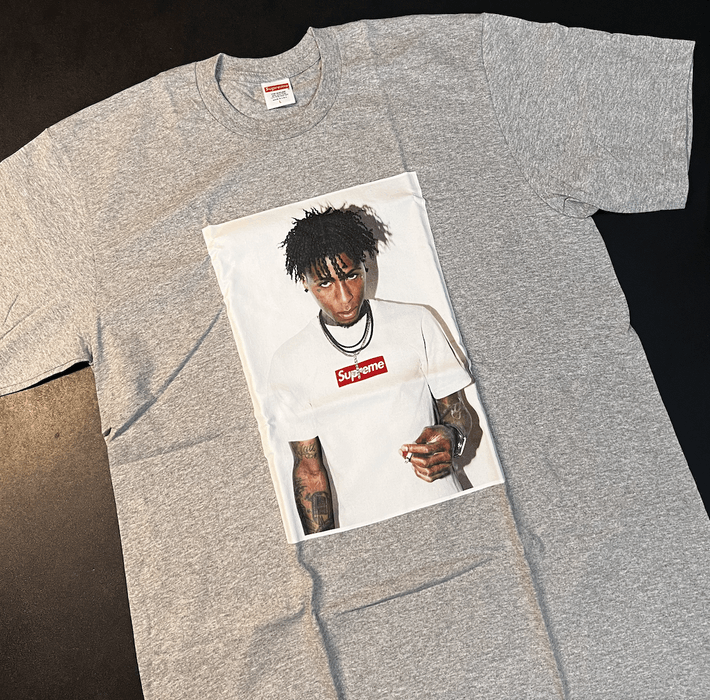 Supreme Supreme NBA Youngboy Tee Heather Grey | Grailed