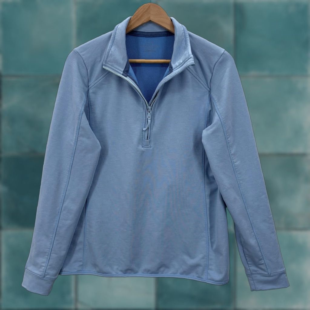 Vineyard Vines Vineyard Vines Sweater Mens M Blue Performance Quarter Zip Pullover Top Size US M / EU 48-50 / 2 - 1 Thumbnail