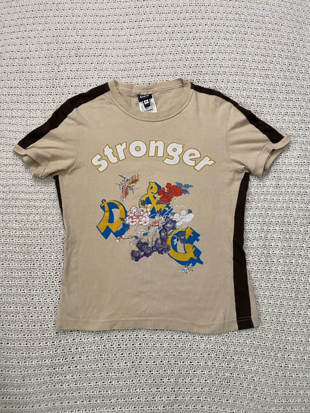 Dolce & Gabbana Dolce & Gabbana Stronger Graphic Tee Shirt Size M / US 6-8 / IT 42-44 - 1 Thumbnail