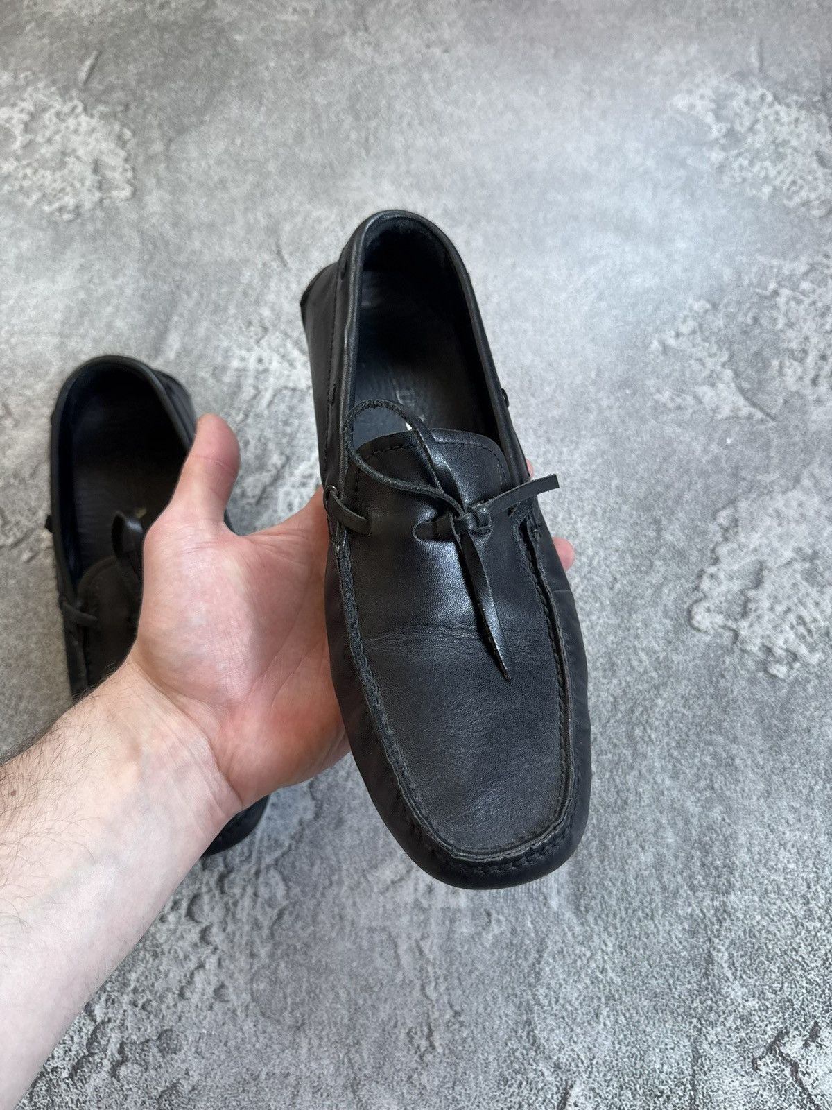 Prada Prada retro black leather low top shoes loafers casual Size US 5.5 / IT 35.5 - 6 Thumbnail