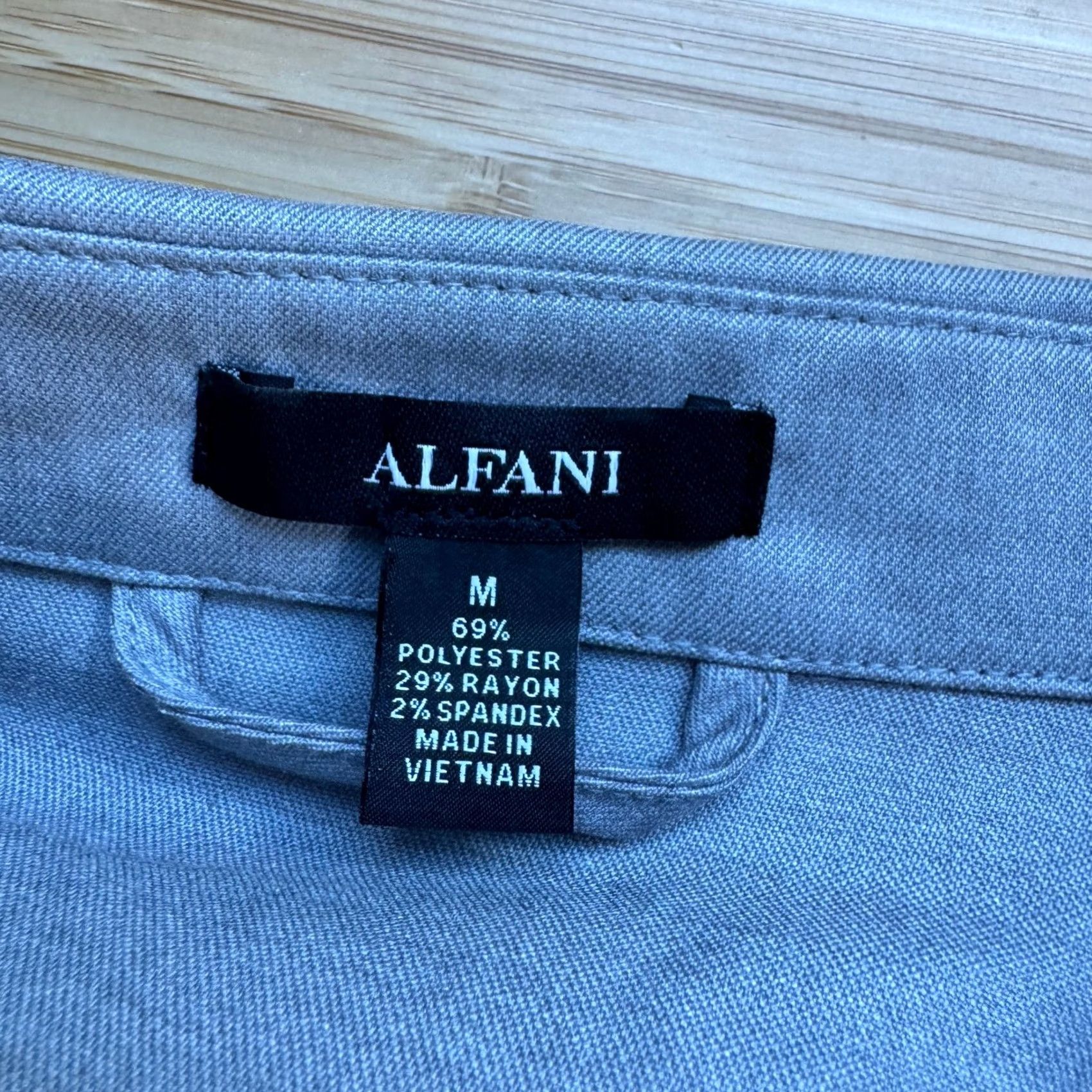 Alfani Alfani Mens M Casual Grey HT Long Sleeve Button Up Shirt Jacket Size US M / EU 48-50 / 2 - 3 Thumbnail
