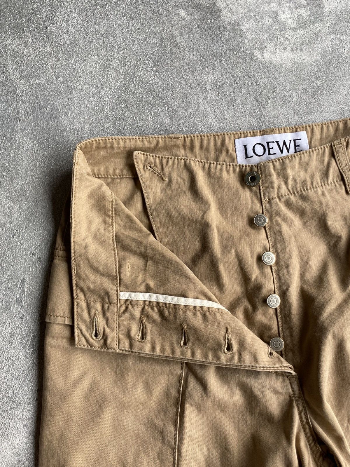 Loewe Loewe Cotton High Waist Cargo Pants Women Size 38" / US 16 / IT 52 - 5 Thumbnail